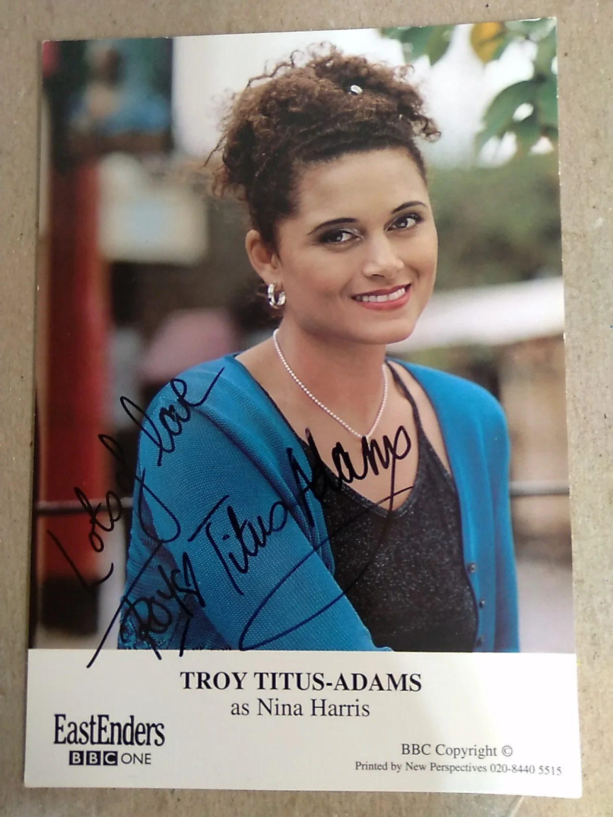 Troy Titus-Adams British Actress And Dancer Autographed Signed 6x4 Photo, image 3