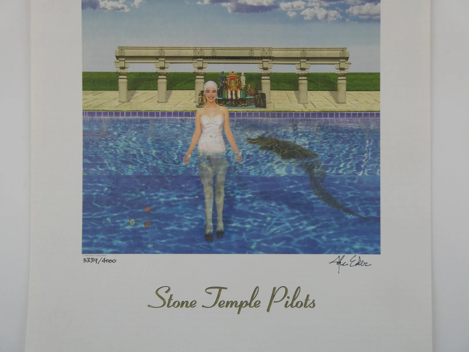 Stone Temple Pilots Tiny Music Lithograph 12"x14" Ltd 3339/4000 John Eder Signed, image 2