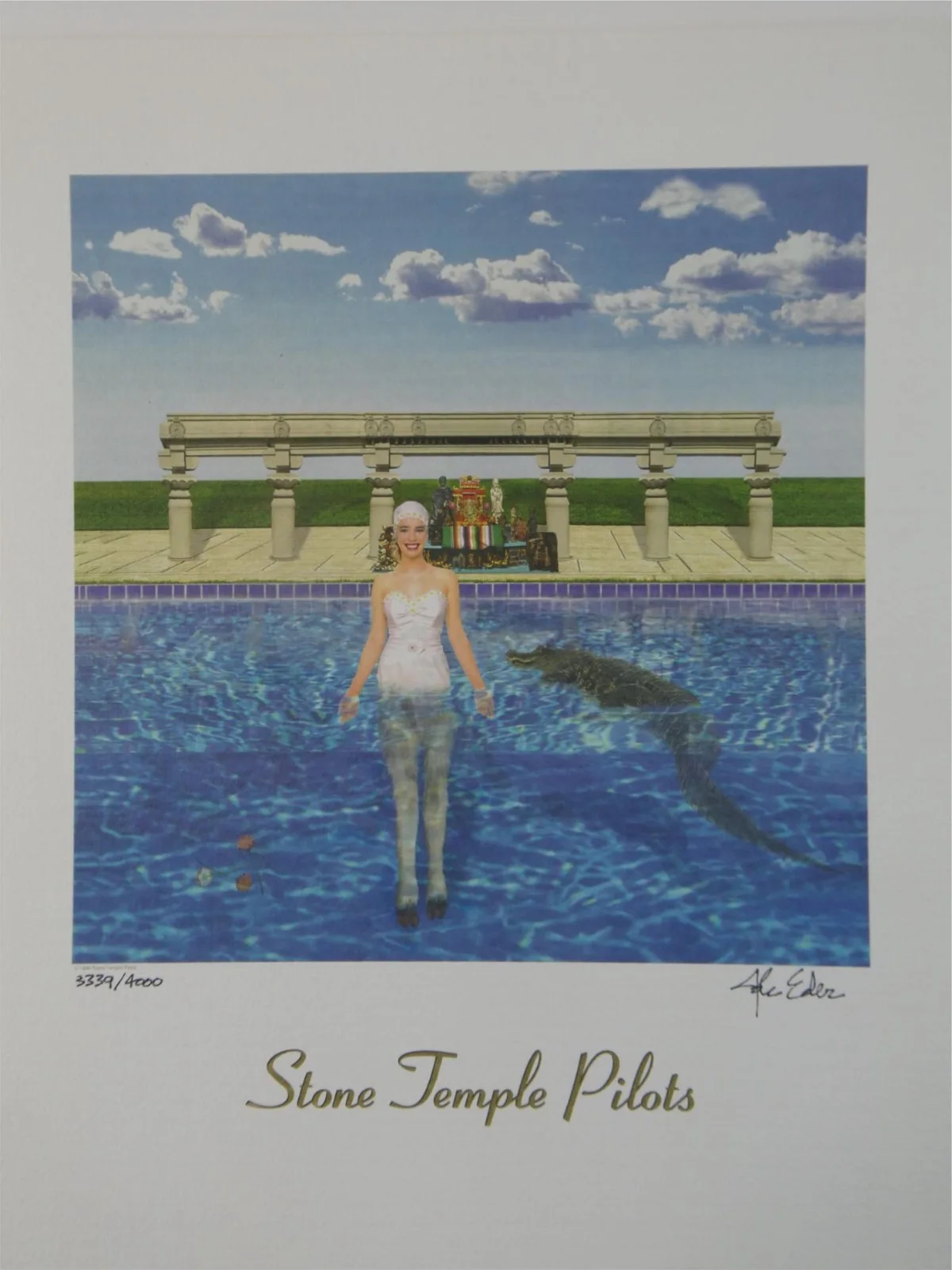 Stone Temple Pilots Tiny Music Lithograph 12"x14" Ltd 3339/4000 John Eder Signed, image 3