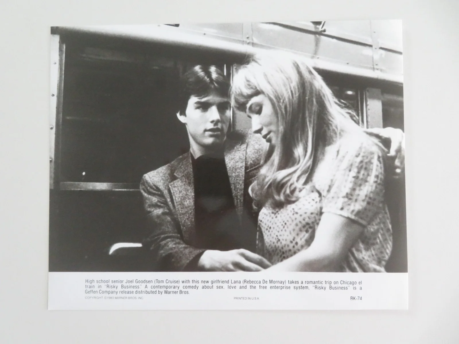Risky Business - B Movie Still Photo Lot Of 3 Tom Cruise Rebecca De Mornay 1983, изображение 3