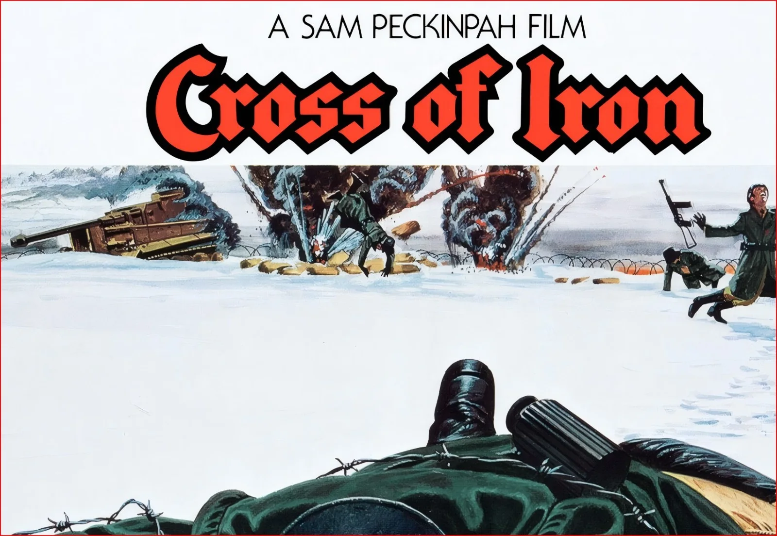 Cross of Iron - 1977 War / Action Film Restored 27.2" x 41" US One Sheet, изображение 5