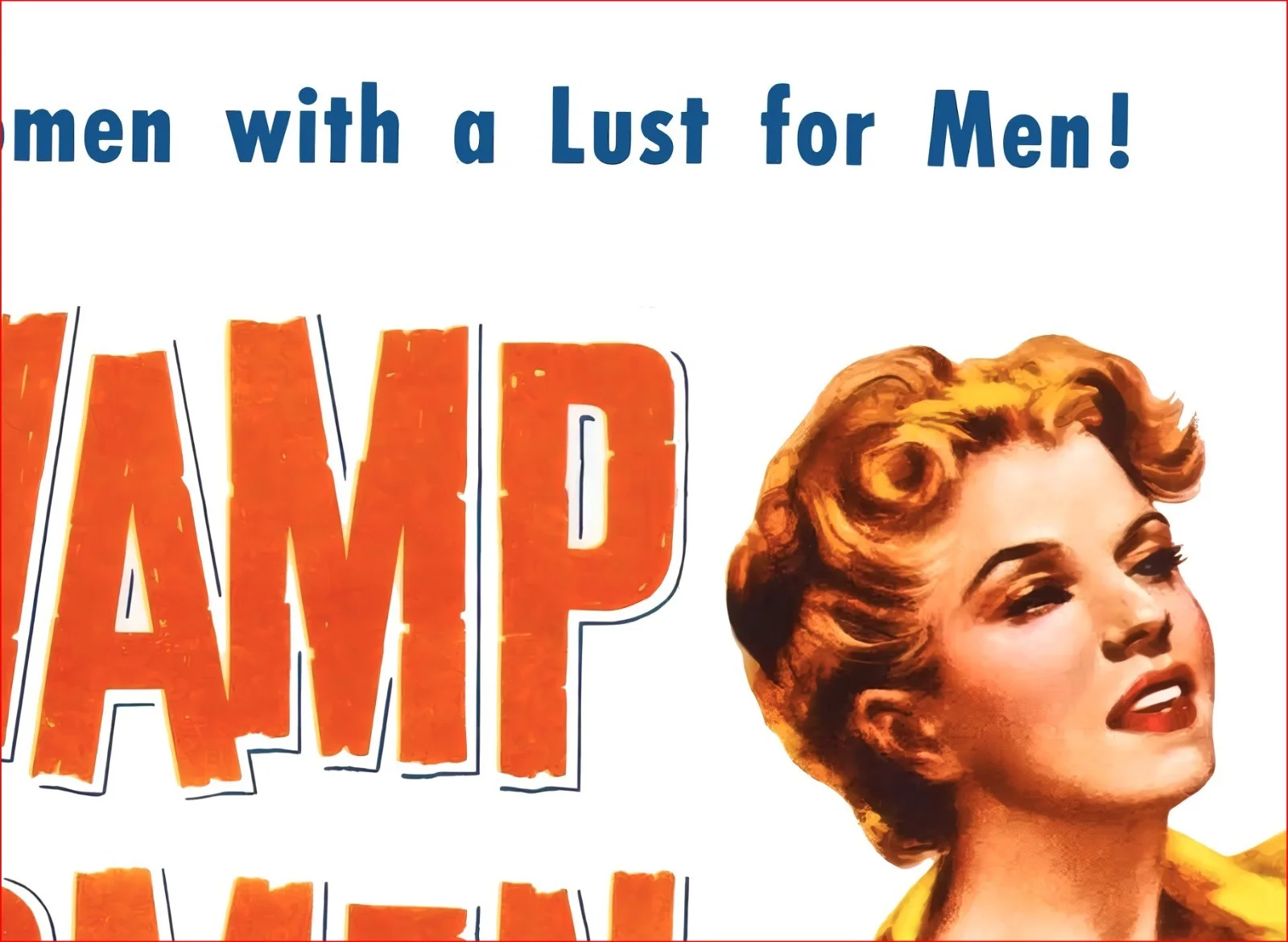 Swamp Women - 1956 Exploitation B-movie Restored 27.2" x 41" US One Sheet, изображение 5