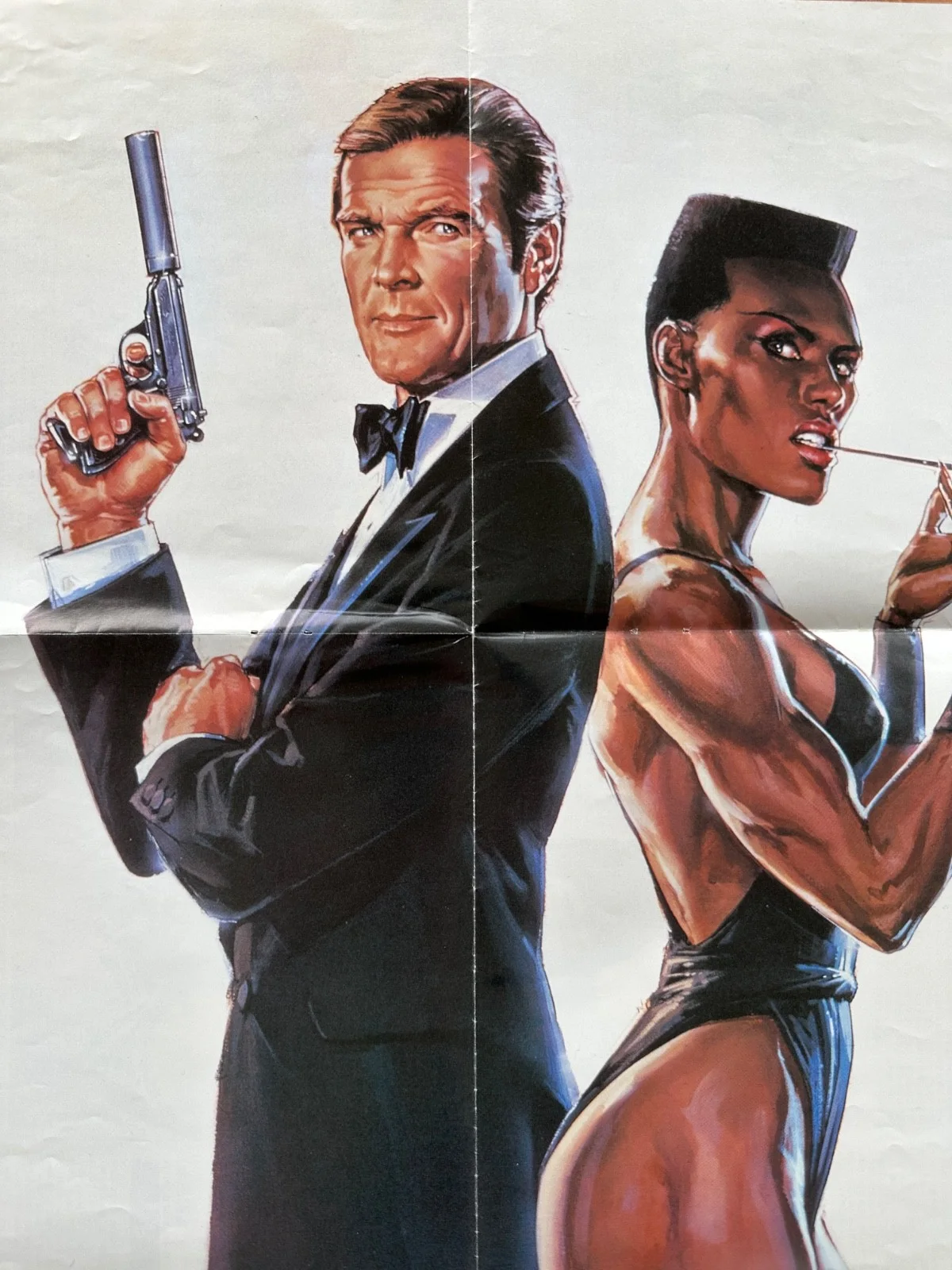 JAPANESE - JAMES BOND 007 - VIEW TO A KILL - STARLOG MOVIE PROMO POSTER - 1985, изображение 3