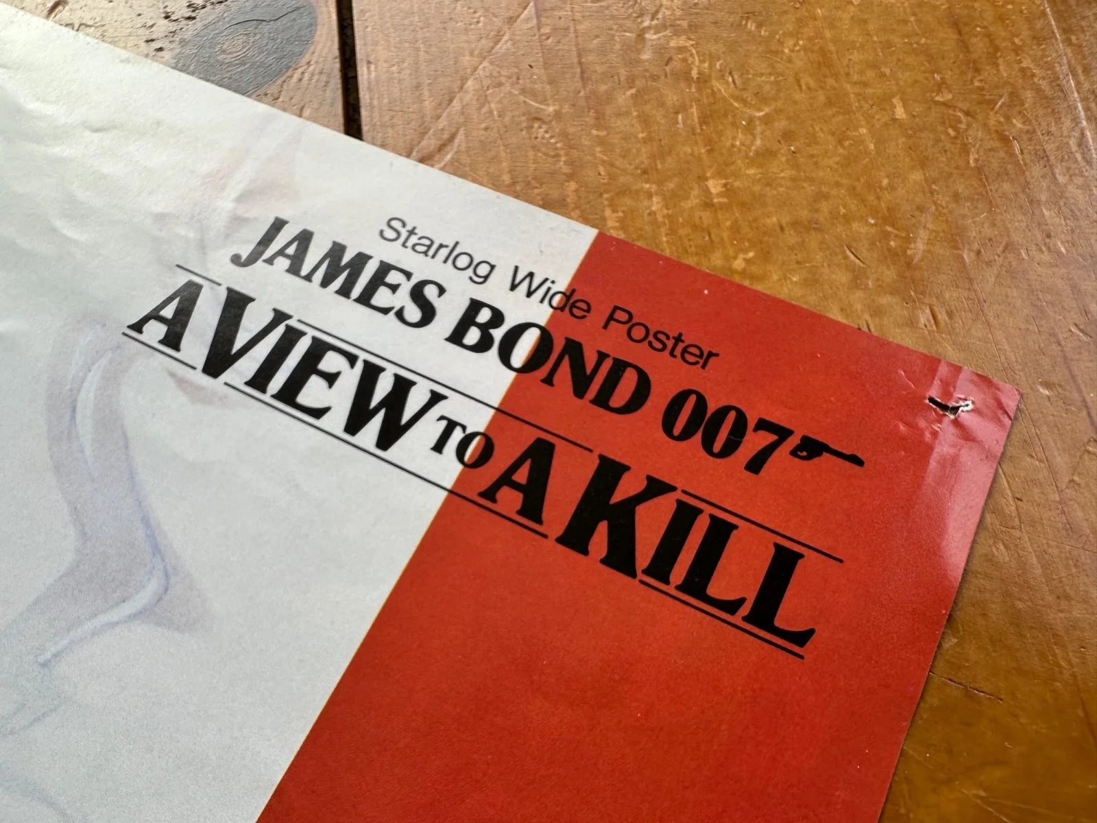 JAPANESE - JAMES BOND 007 - VIEW TO A KILL - STARLOG MOVIE PROMO POSTER - 1985, изображение 5