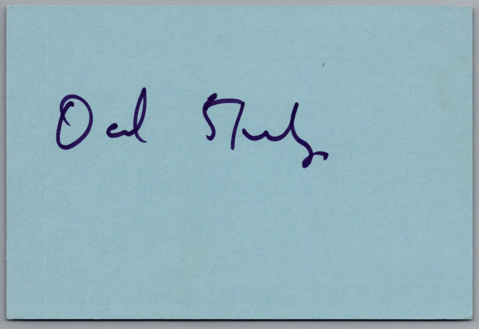 David Steinberg — David Steinberg Signed 4x6 Index Card Mad About You Autographed