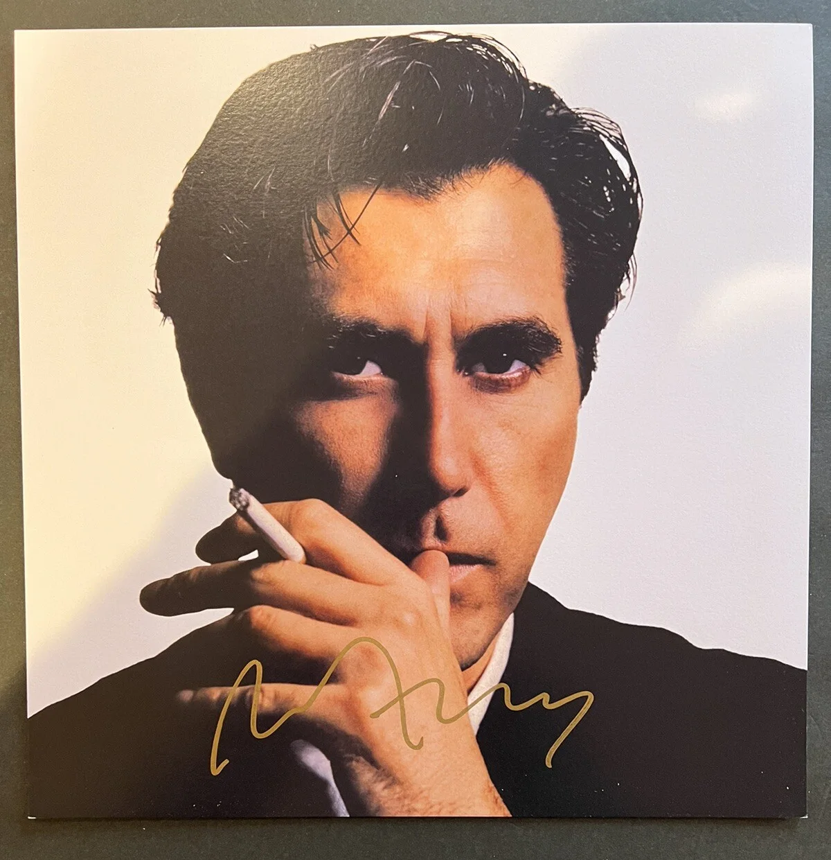 Bryan Ferry Signed (Roxy Music) "Retrospective" 12x12 Insert w/ Sealed CD, image 2