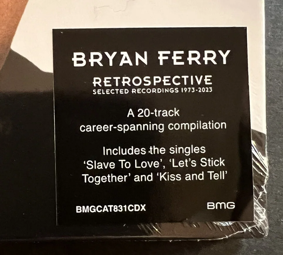 Bryan Ferry Signed (Roxy Music) "Retrospective" 12x12 Insert w/ Sealed CD, image 5
