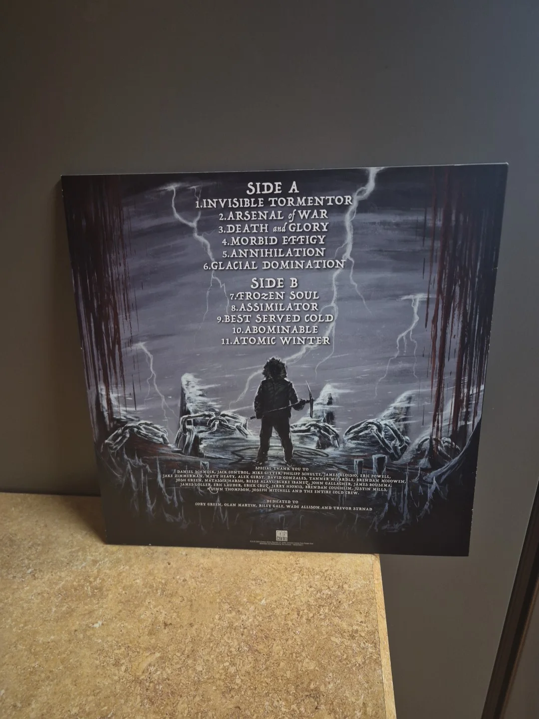 Frozen Soul Metal Rock Band Musicians Signed Glacial Domination VINYL Record New, изображение 4