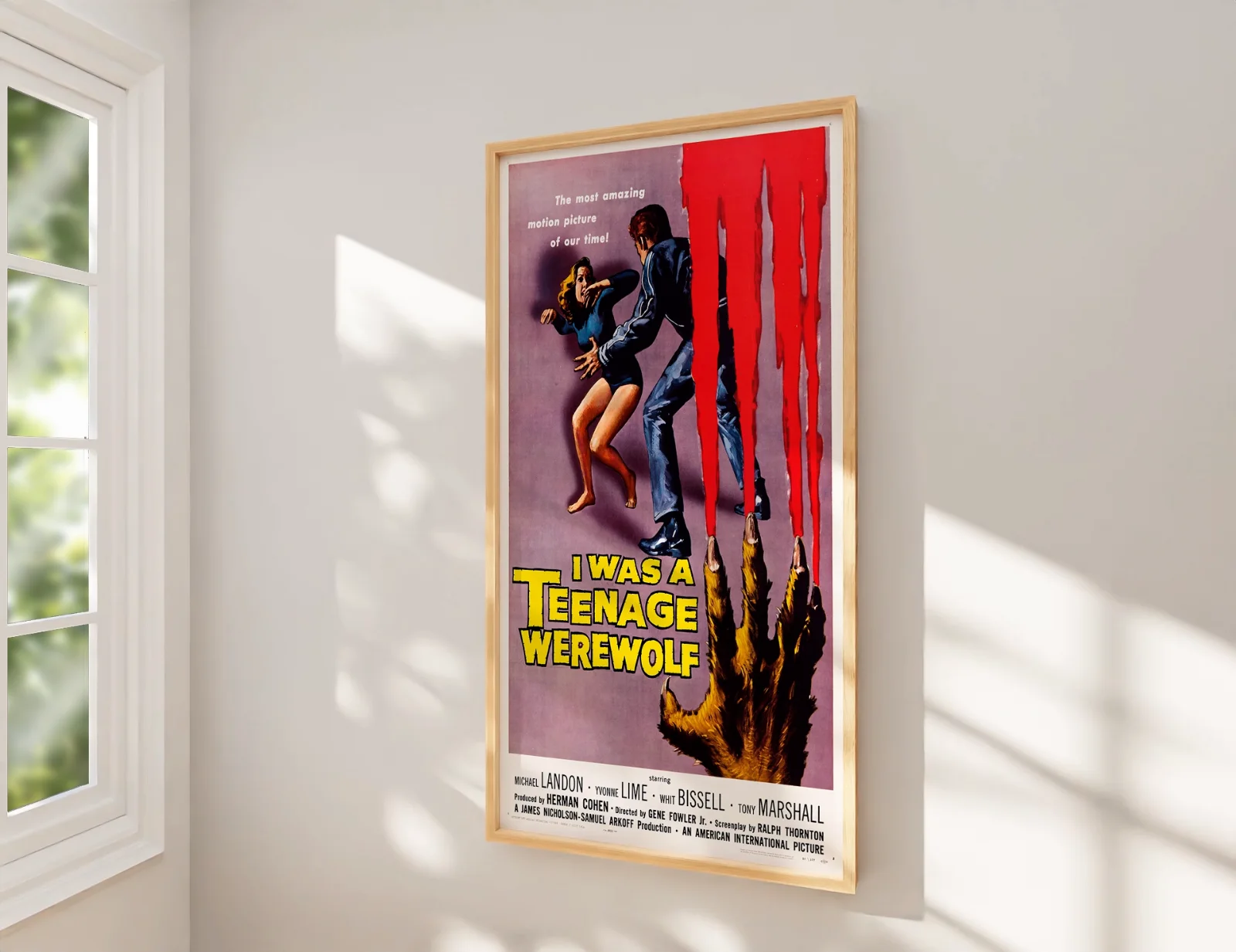 I Was a Teenage Werewolf - 1957 Exploitation Restored 27.2" x 41" US One Sheet, image 2