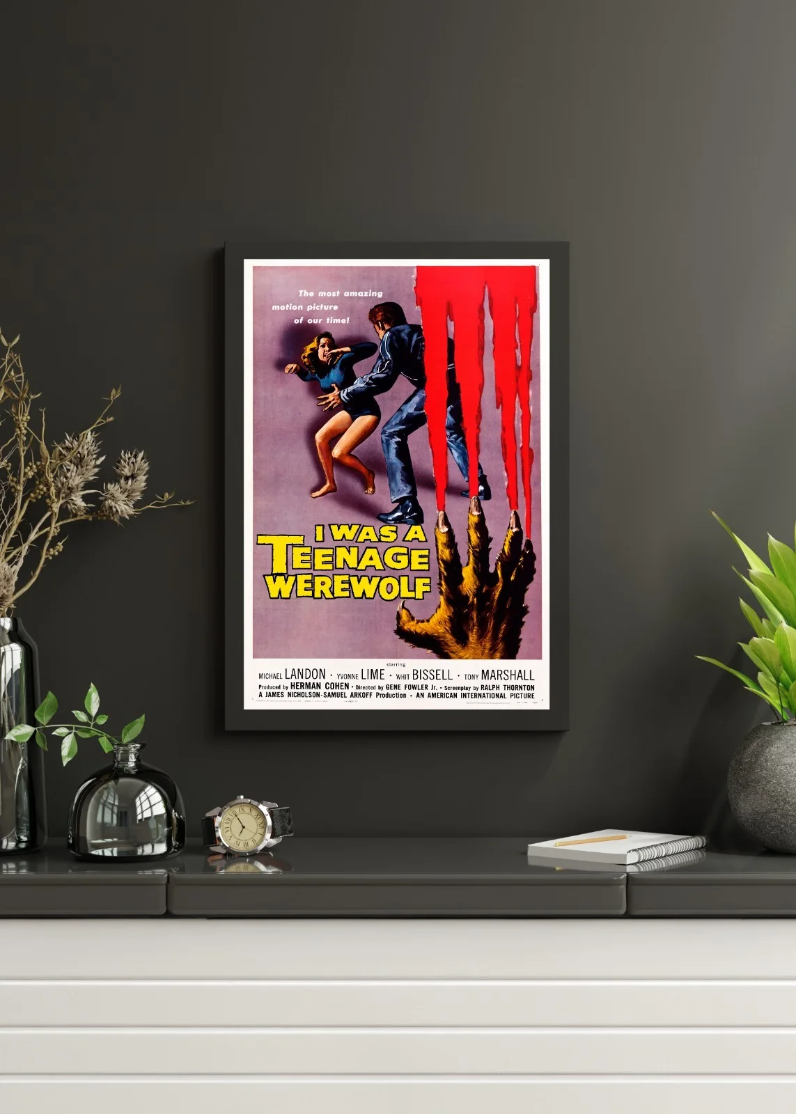 I Was a Teenage Werewolf - 1957 Exploitation Restored 27.2" x 41" US One Sheet, image 3