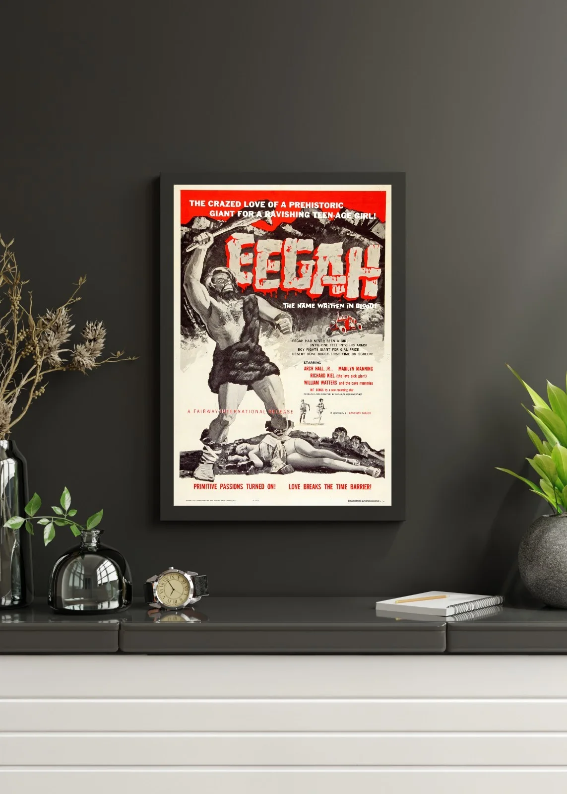 Eegah! - 1962 Horror B-movie Restored 27.2" x 41" US One Sheet Poster, image 3