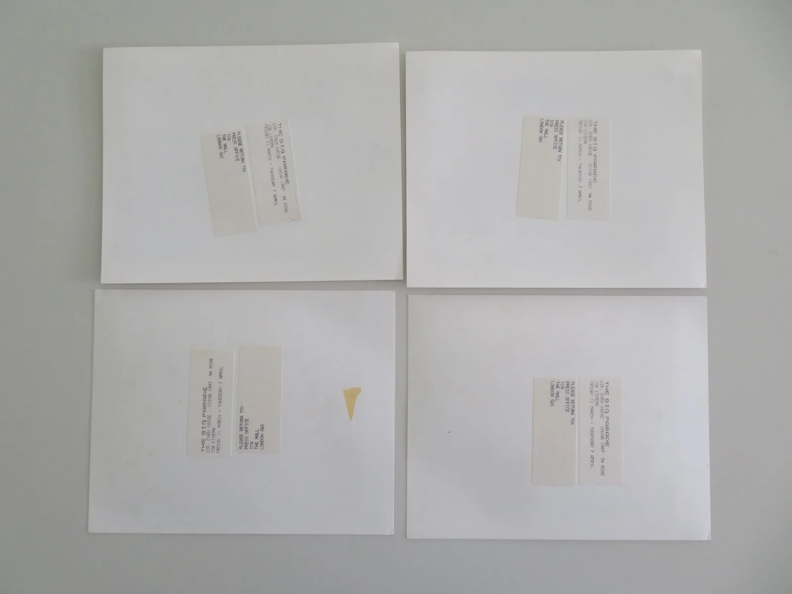 The Big Parade Movie Still Photo Lot Of 4 Qiang Guan Lu Lei 1986, изображение 2