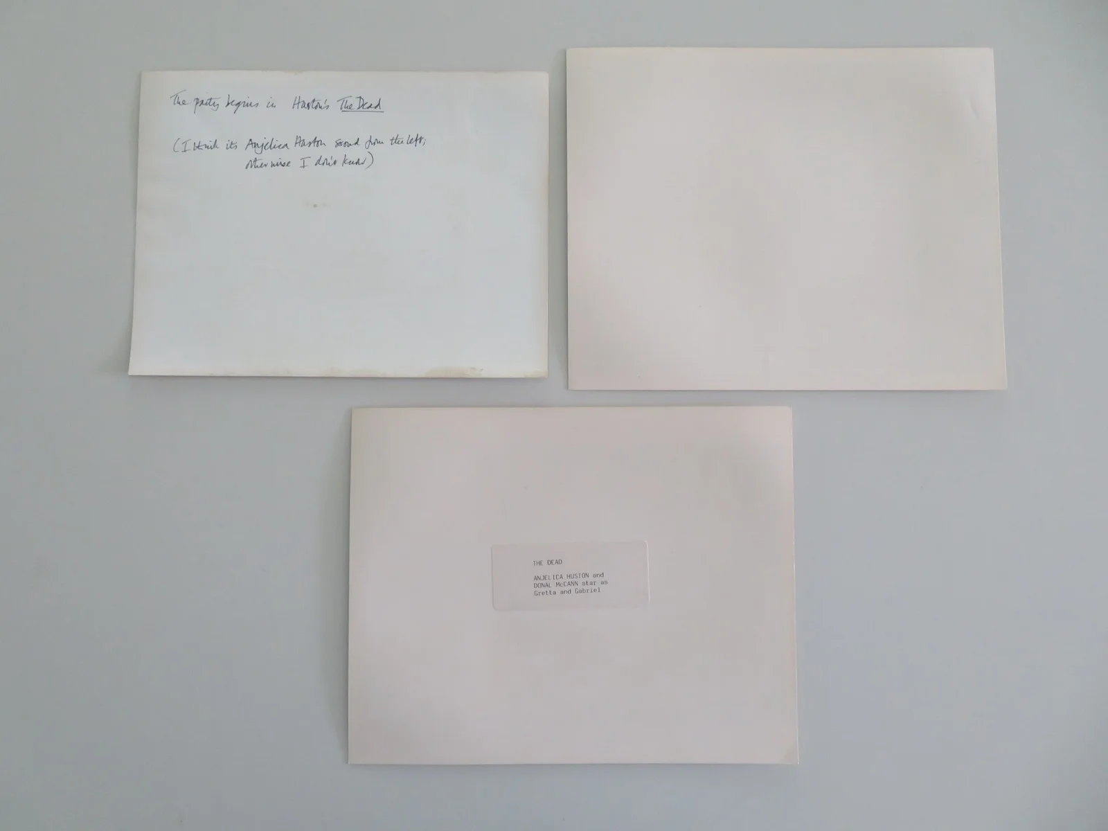 The Dead Movie Still Photo Lot Of 3 Angelica Huston Colm Meaney 1987, изображение 2
