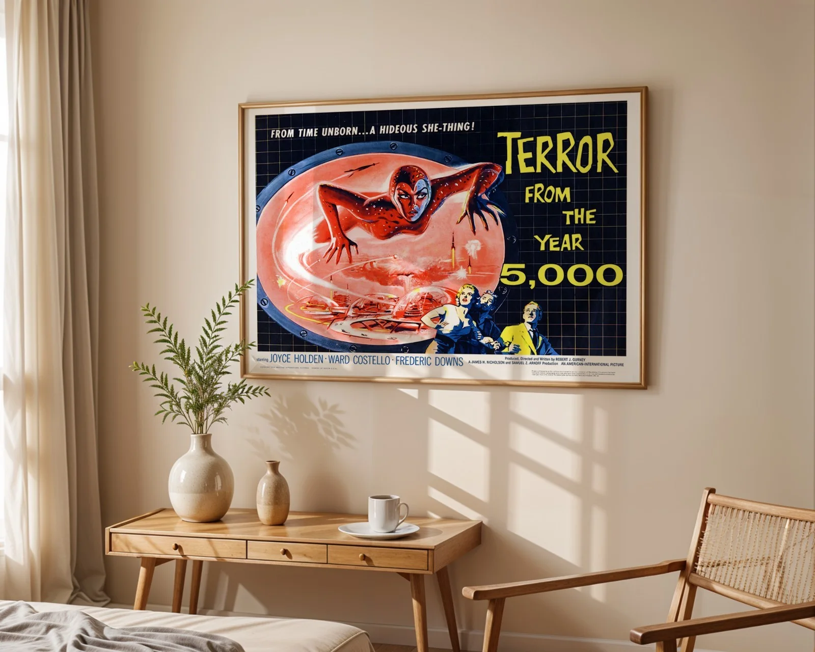 Terror from the Year 5000 - 1958 Sci-fi Horror Restored 30" x 40" UK Quad, изображение 4