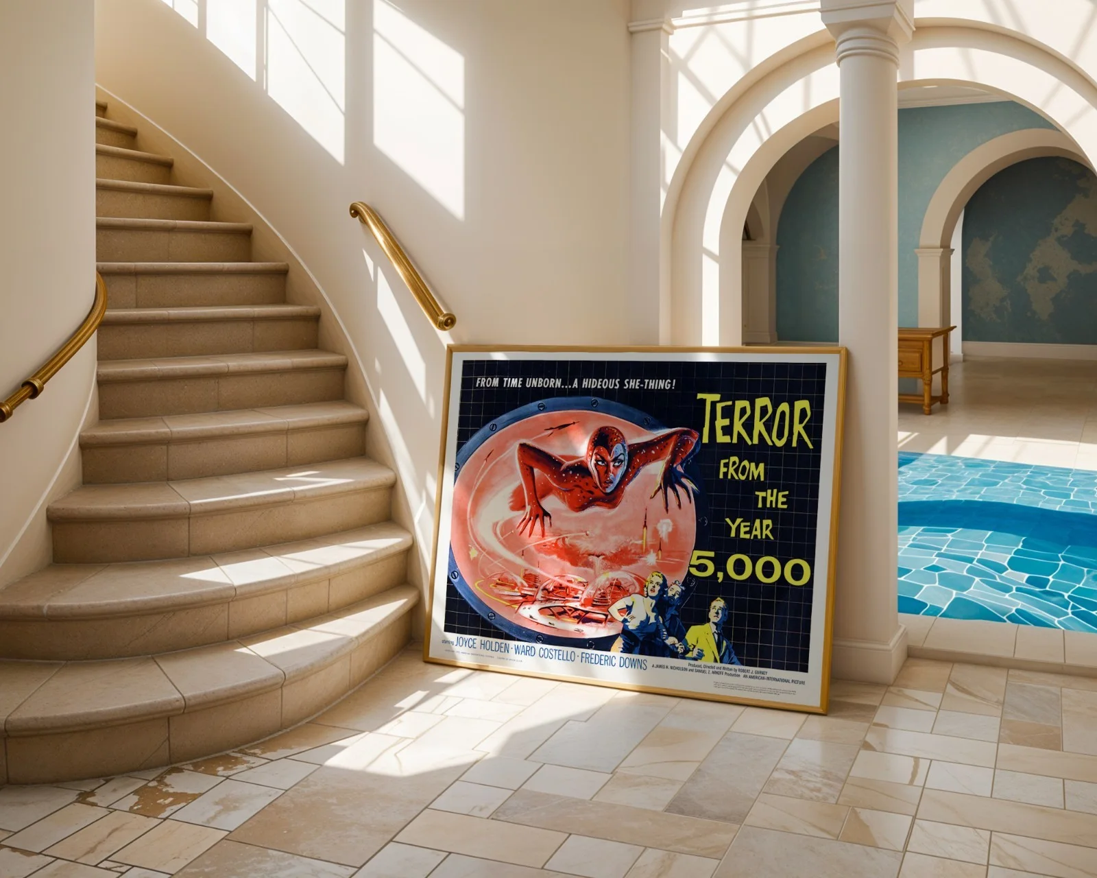 Terror from the Year 5000 - 1958 Sci-fi Horror Restored 30" x 40" UK Quad, изображение 5