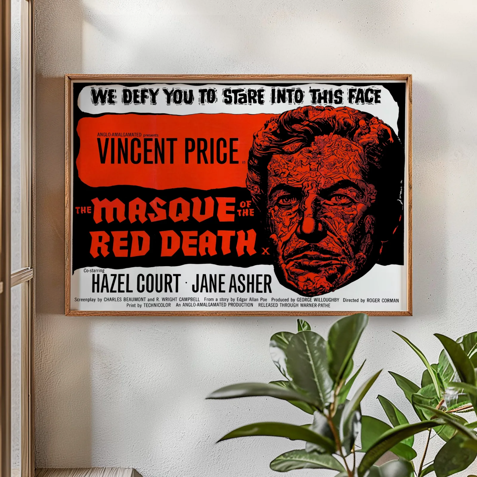 Masque of the Red Death - 1964 Vincent Price Restored 30" x 40" UK Quad Poster, изображение 2