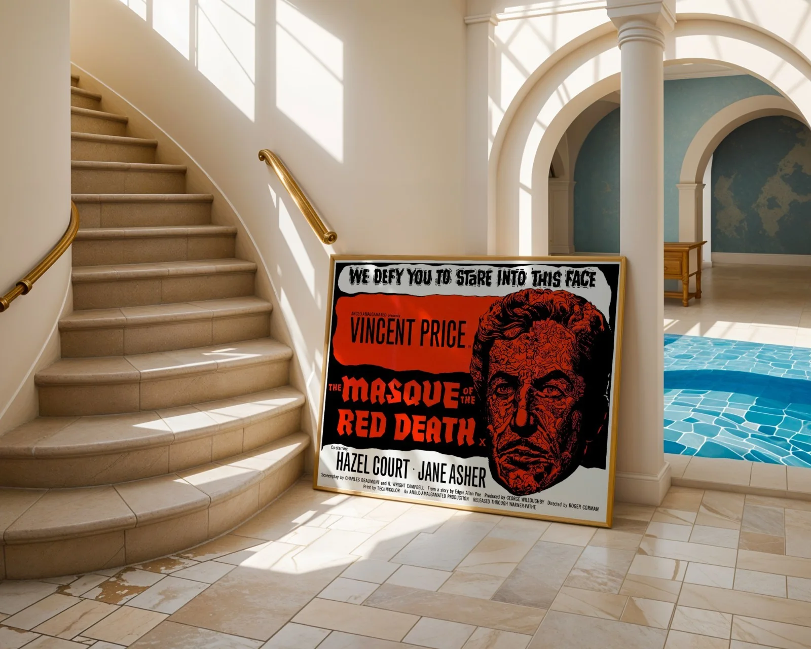 Masque of the Red Death - 1964 Vincent Price Restored 30" x 40" UK Quad Poster, изображение 3