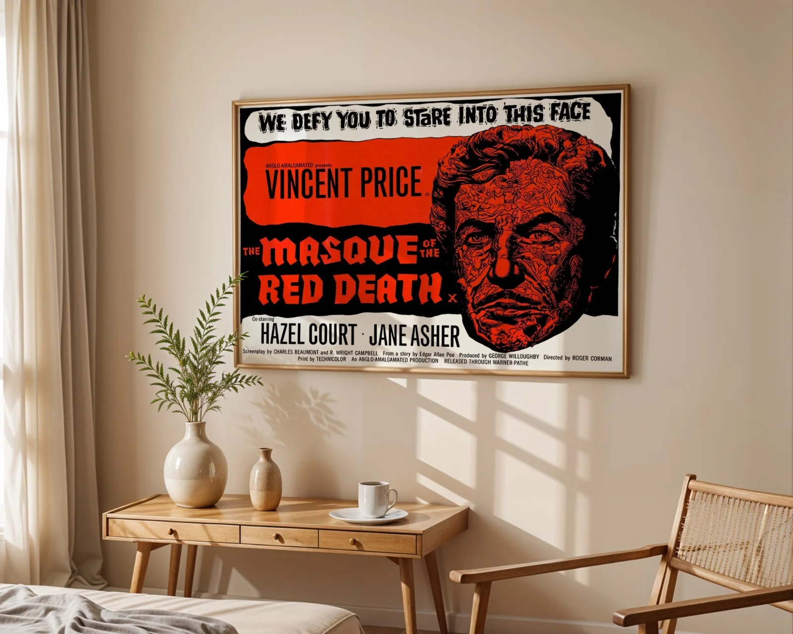Masque of the Red Death - 1964 Vincent Price Restored 30" x 40" UK Quad Poster, изображение 5