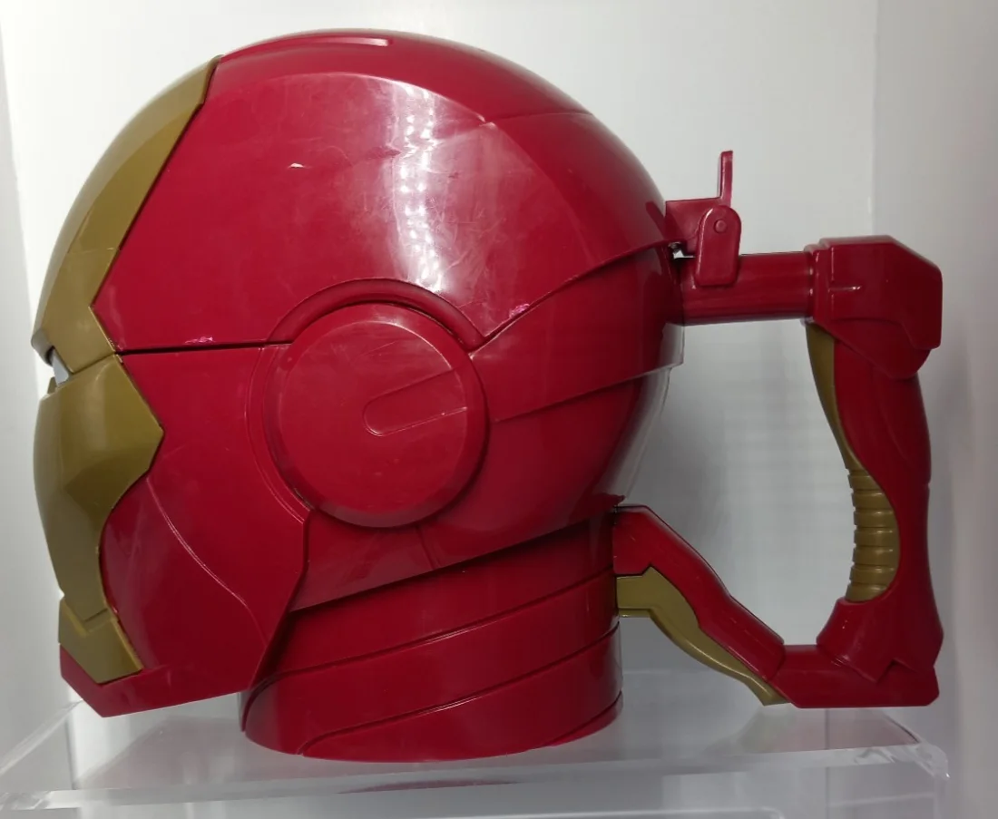 Marvel Disney Parks Iron Man Helmet Sipper Drink Snack Flip Top Cup / Mug, image 3