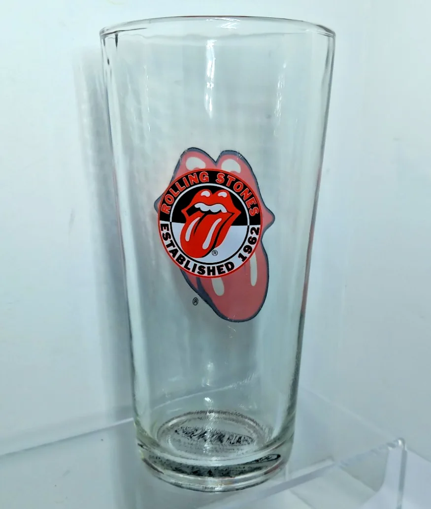 Rolling Stones Tumbler Glass Half Moon Bay Official Band 2005 Merch Lips Tumbler, изображение 2