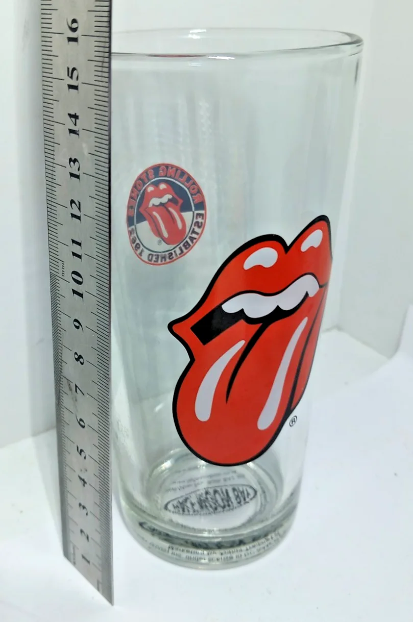 Rolling Stones Tumbler Glass Half Moon Bay Official Band 2005 Merch Lips Tumbler, изображение 4