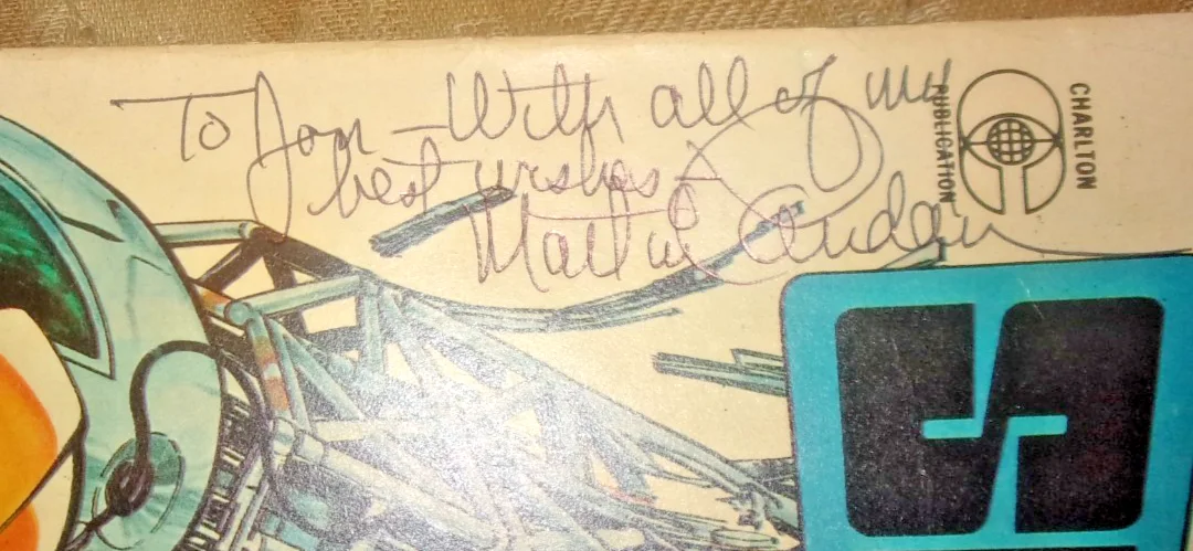 Martin Landau — Space: 1999 complete September 1976 Charlton comic book signed by Martin Landau, image 2