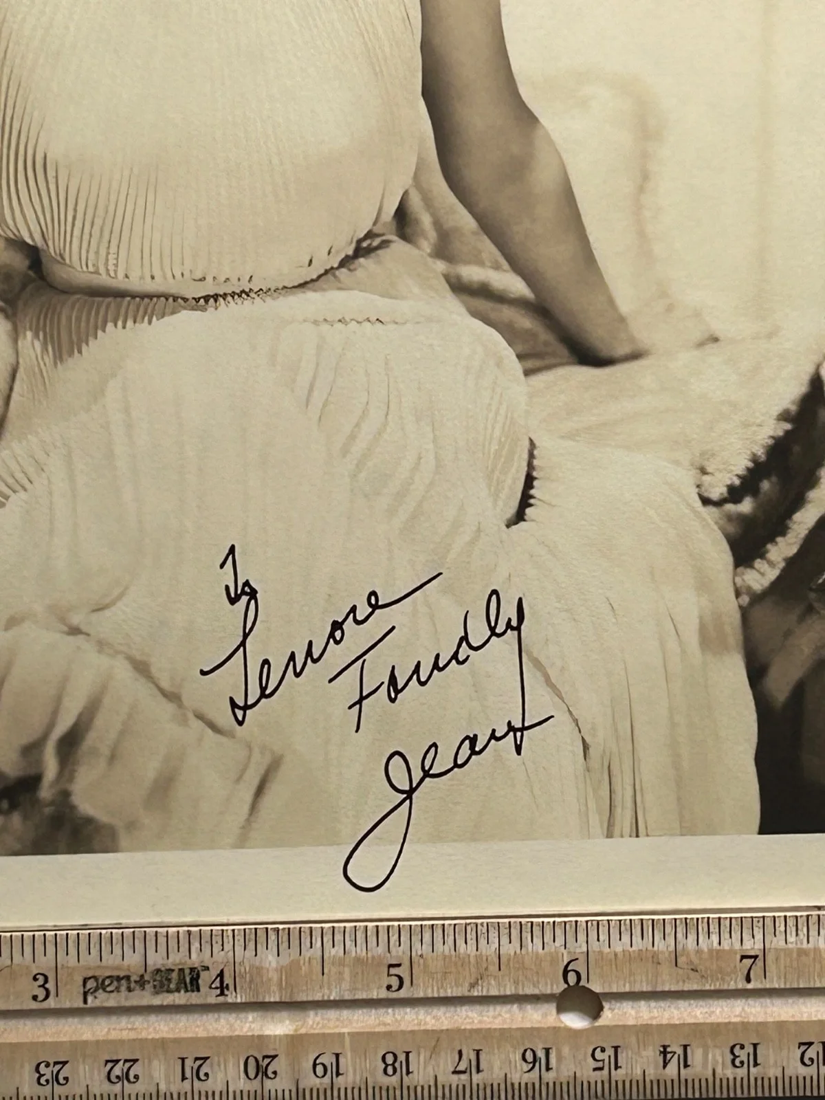 JEAN HARLOW—SIGNED PHOTO—1930s Star—Tracy•Powell•Beery•Cagney•Howard Hughes, изображение 4