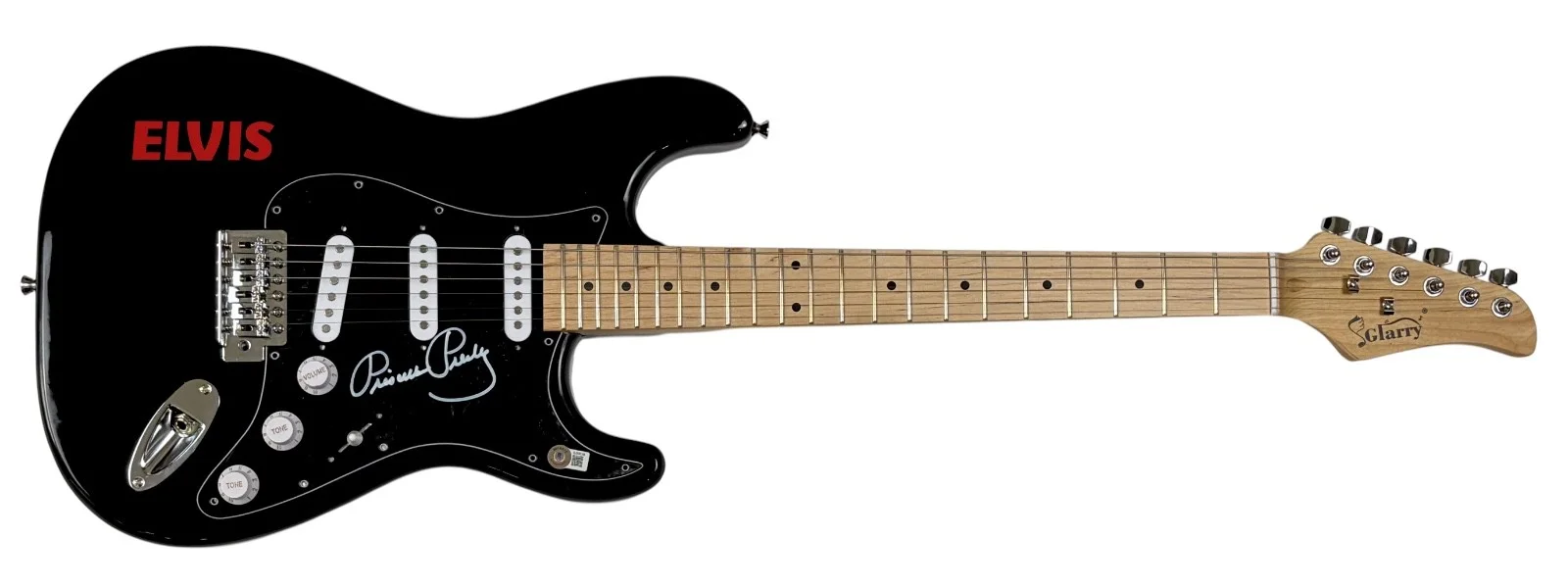 Priscilla Presley Signed Autograph Electric Guitar Elvis Presley Wife BAS COA, изображение 2