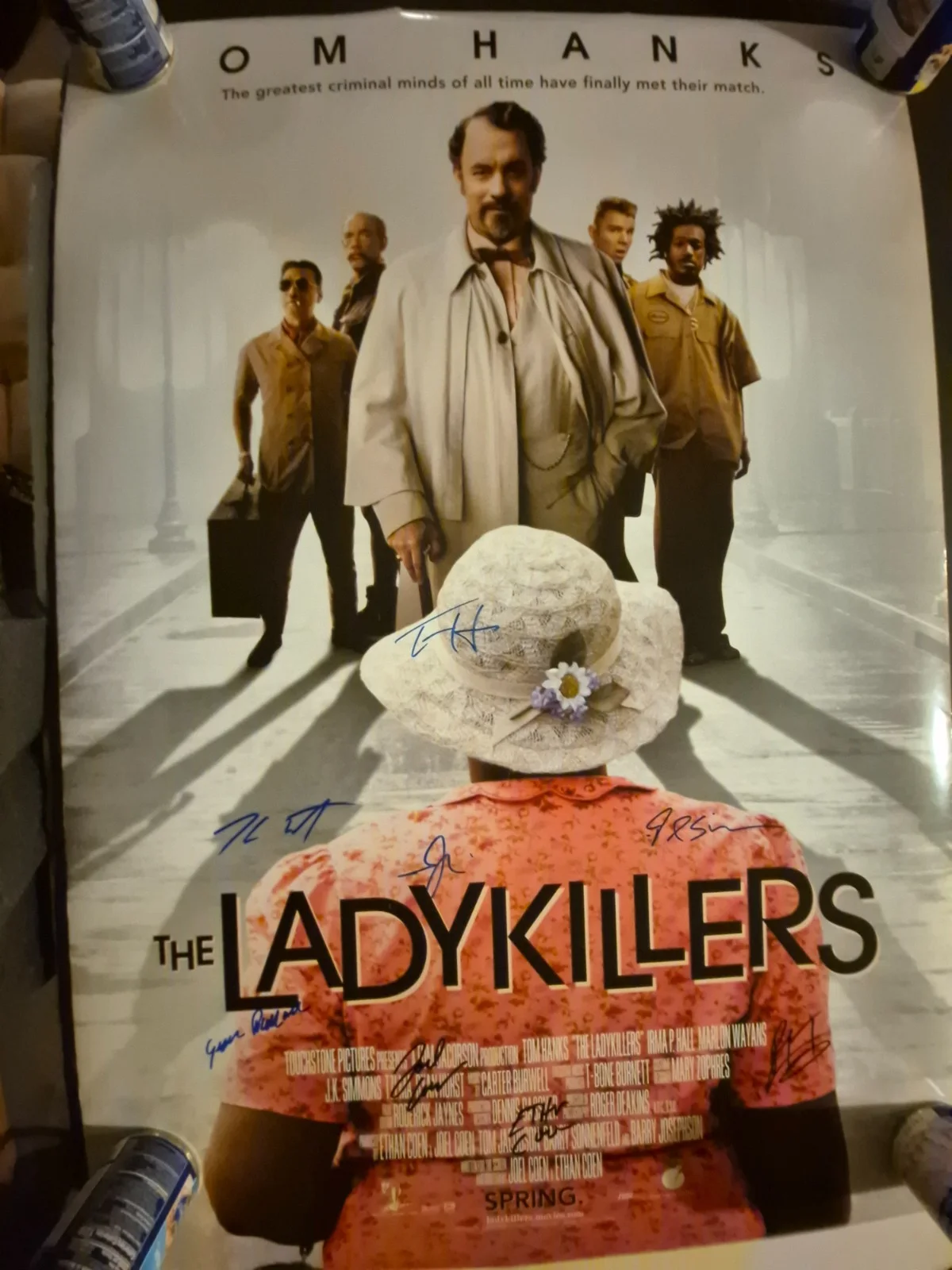 SEE BELOW — THE LADYKILLERS -CAST SIGNED , 1-SHEET MOVIE POSTER W/COA ekim, image 3