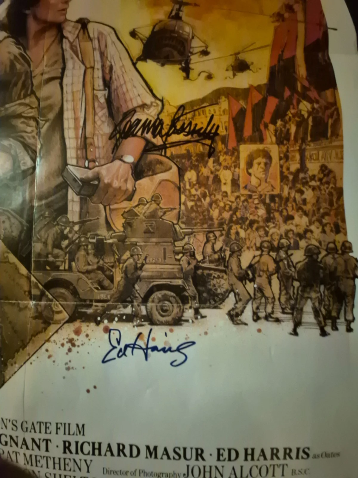 SEE BELOW — UNDERFIRE- -CAST SIGNED , 1-SHEET MOVIE POSTER W/COA ekim, image 4