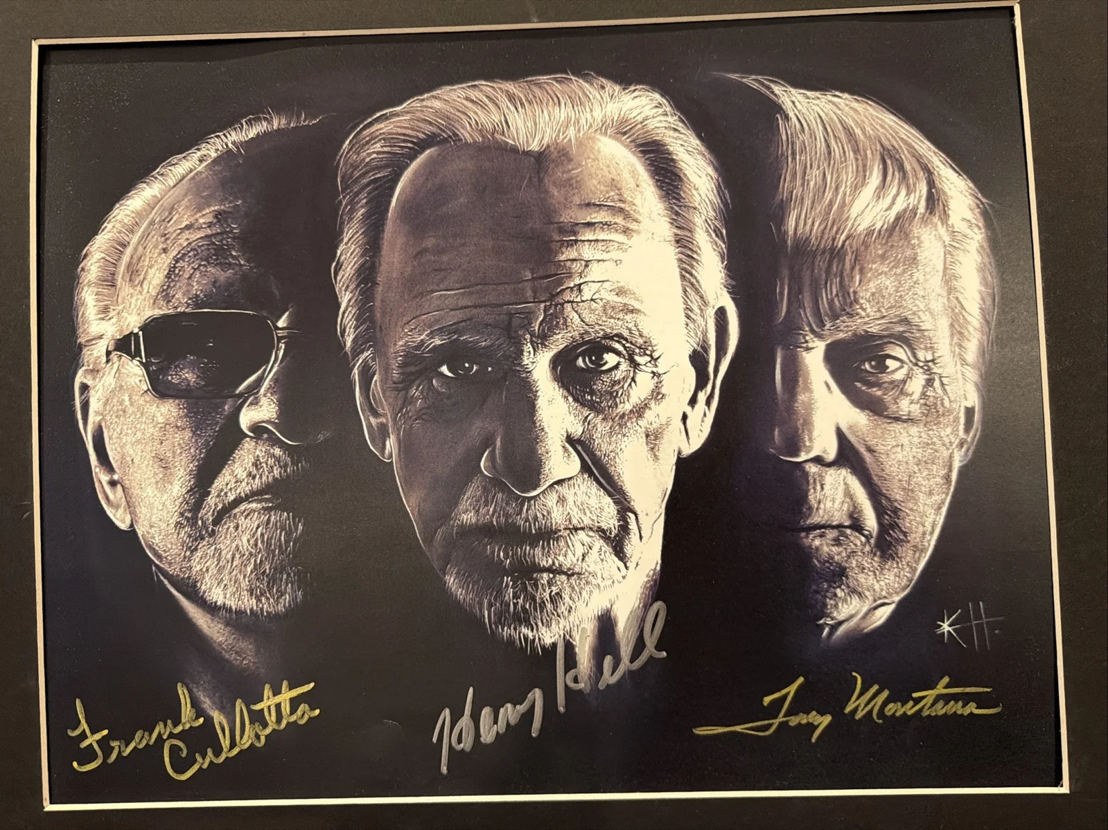 2012 MOBSTERS HENRY HILL FRANK CULLOTTA TONY MONTANA TRIPLE SIGNED 11X14 PHOTO, image 2