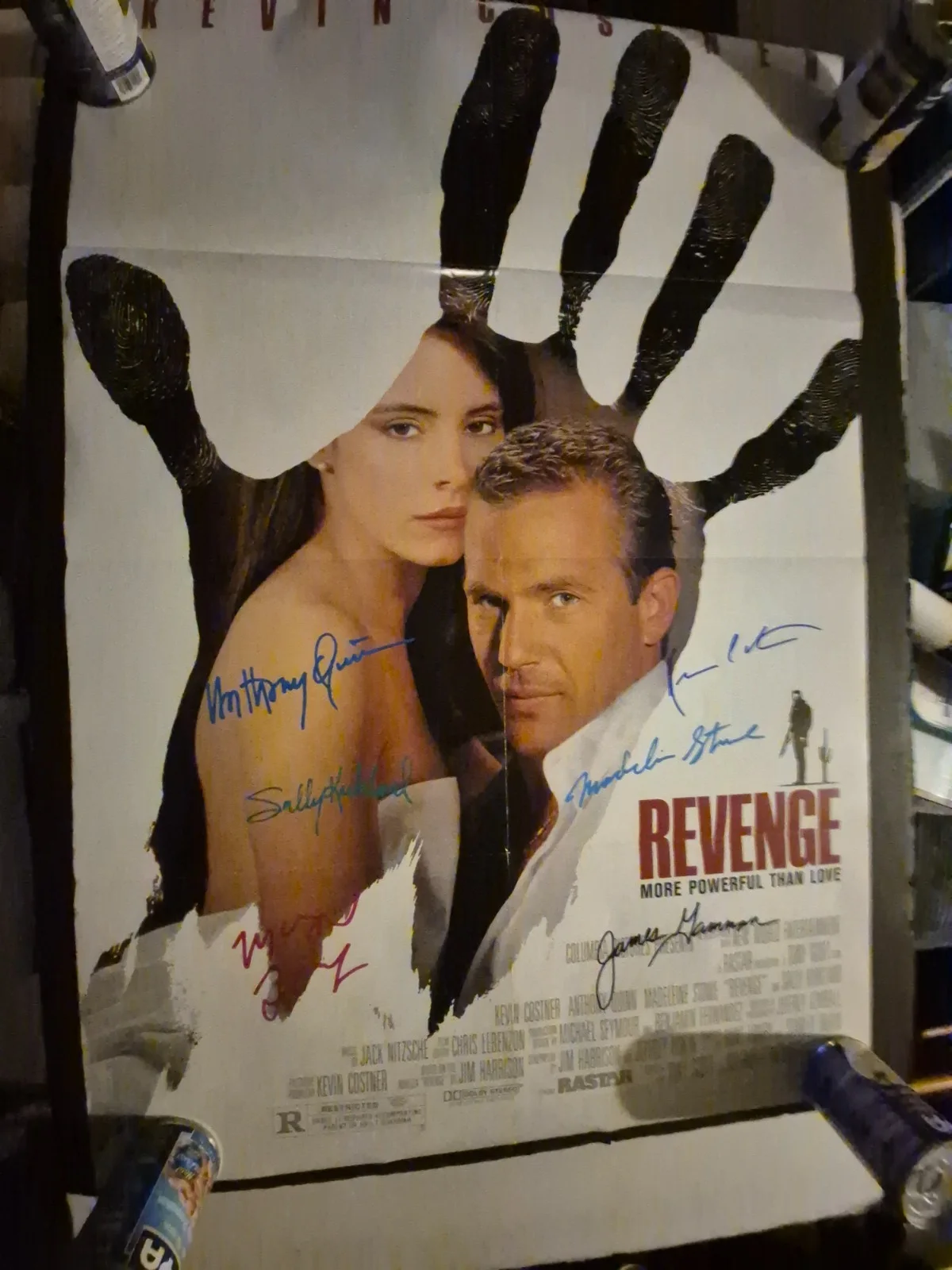 SEE BELOW — REVENGE-CAST SIGNED , 1-SHEET MOVIE POSTER W.COA ekim