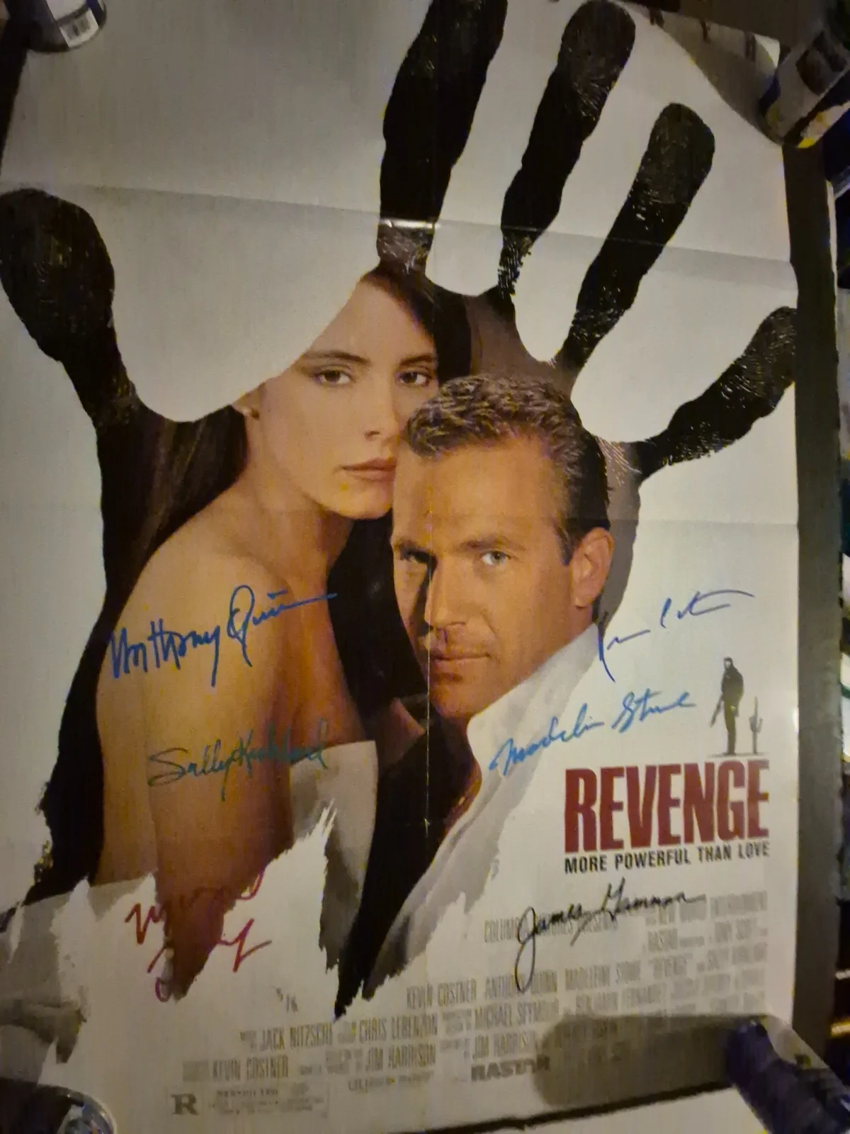 SEE BELOW — REVENGE-CAST SIGNED , 1-SHEET MOVIE POSTER W.COA ekim, image 3