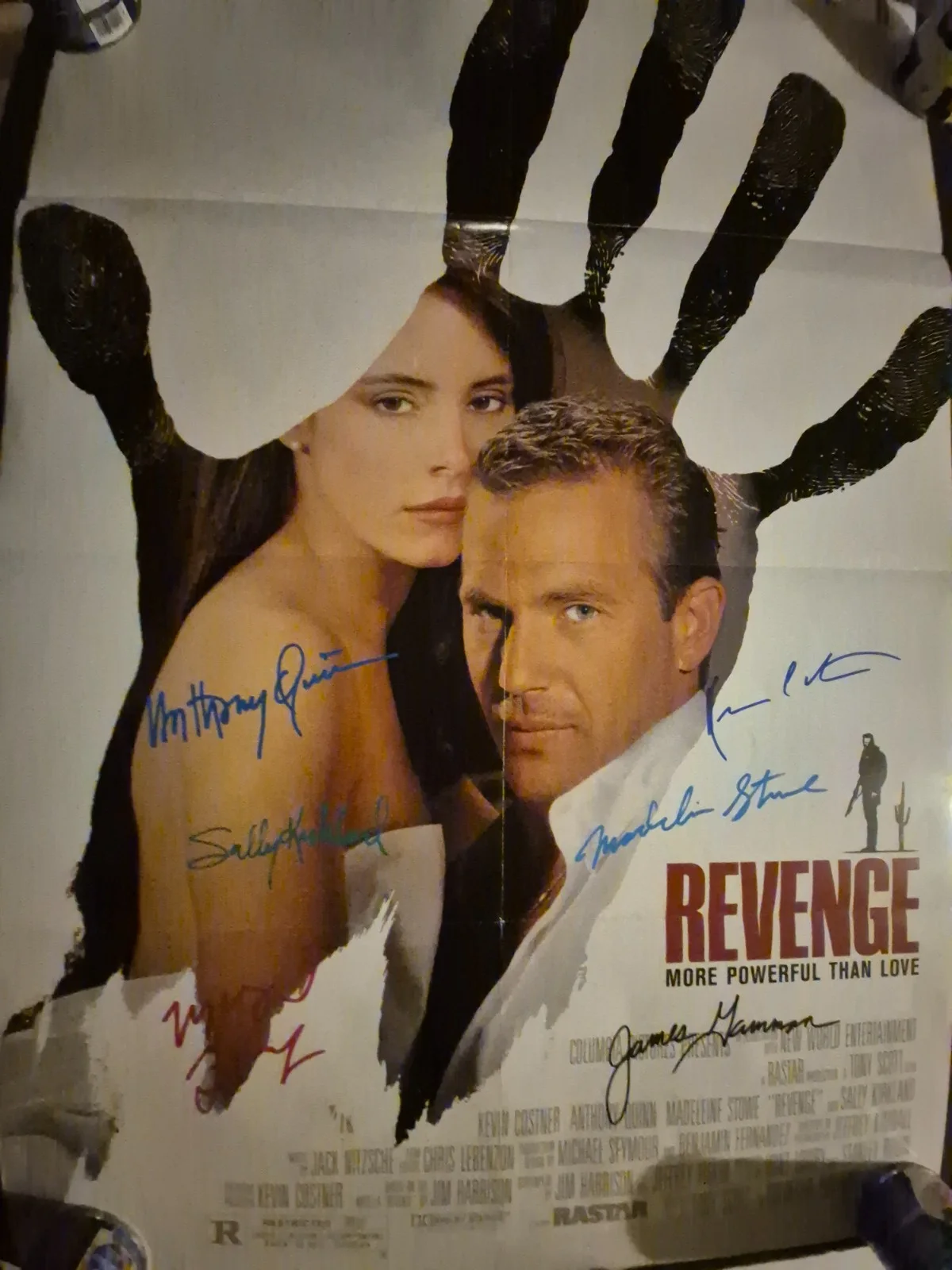 SEE BELOW — REVENGE-CAST SIGNED , 1-SHEET MOVIE POSTER W.COA ekim, image 4