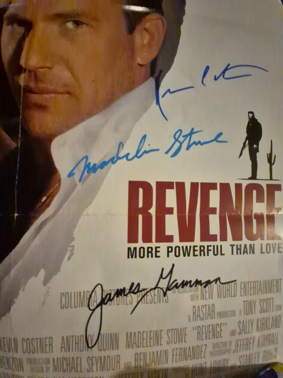 SEE BELOW — REVENGE-CAST SIGNED , 1-SHEET MOVIE POSTER W.COA ekim, image 5