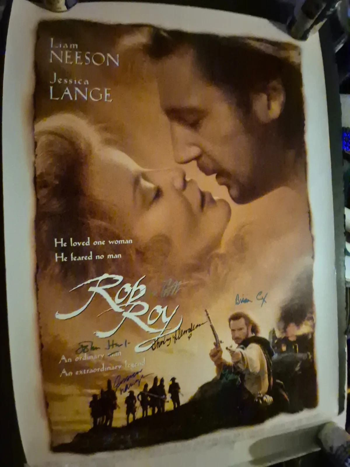 SEE BELOW — ROB ROY CAST SIGNED , 1-SHEET MOVIE POSTER with COA ekim