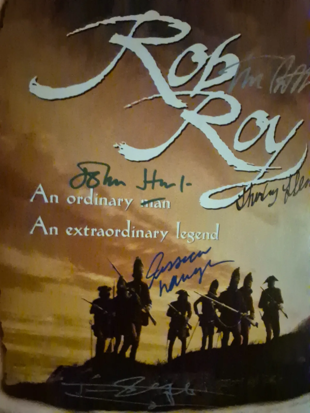 SEE BELOW — ROB ROY CAST SIGNED , 1-SHEET MOVIE POSTER with COA ekim, изображение 2