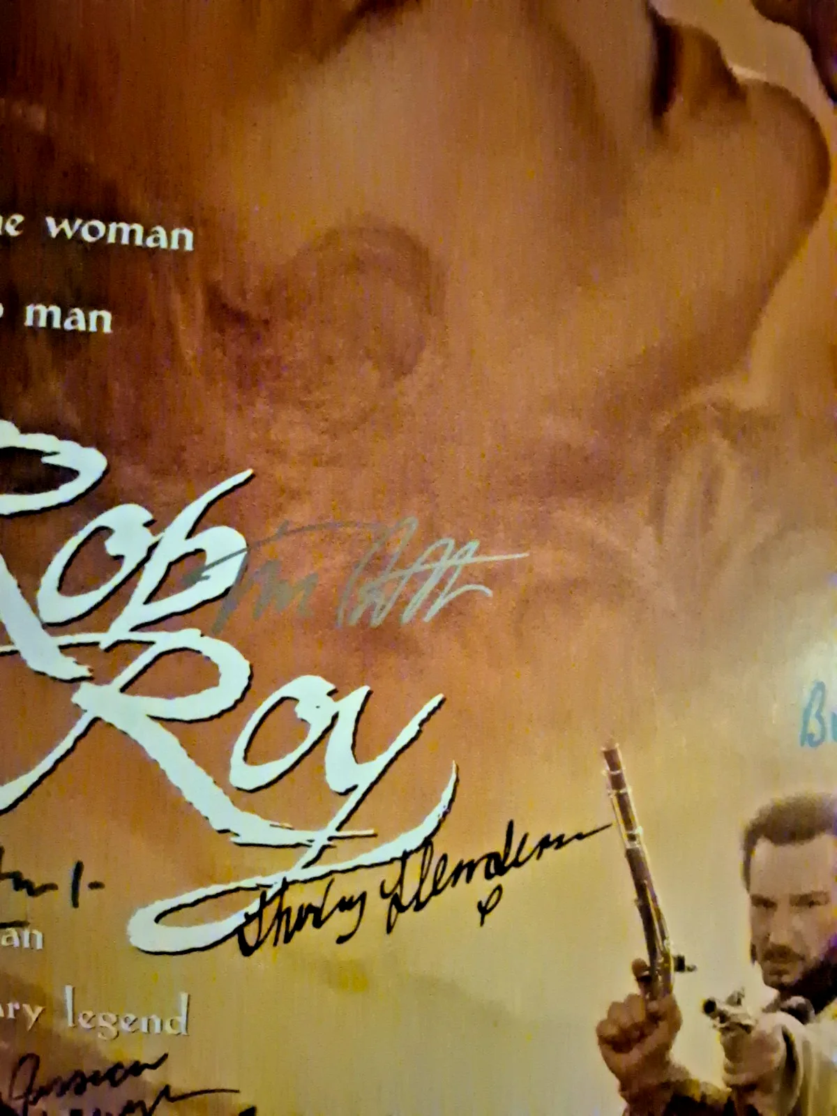 SEE BELOW — ROB ROY CAST SIGNED , 1-SHEET MOVIE POSTER with COA ekim, изображение 4