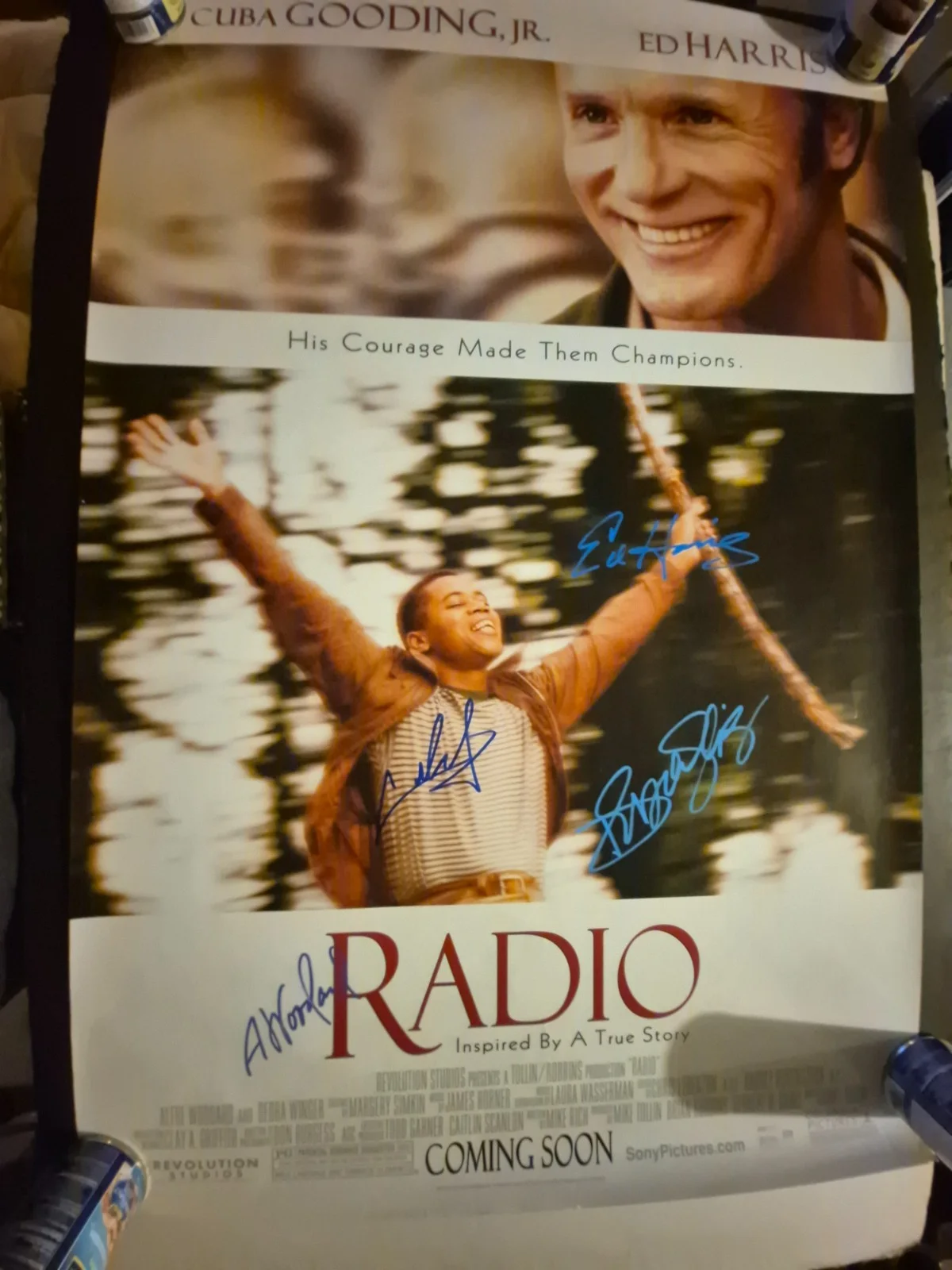 SEE BELOW — RADIO - CAST SIGNED , 1-SHEET MOVIE POSTER ekim