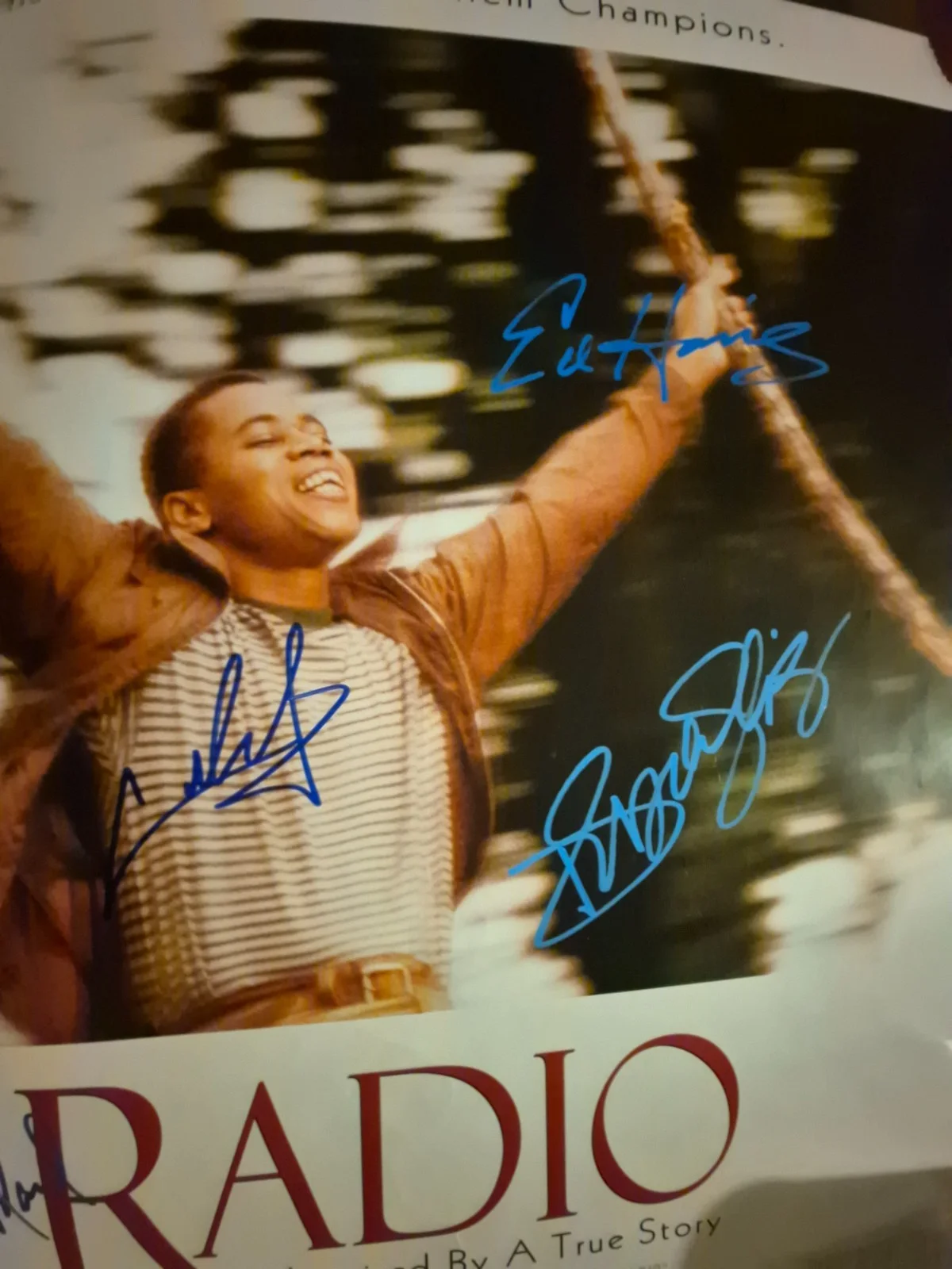 SEE BELOW — RADIO - CAST SIGNED , 1-SHEET MOVIE POSTER ekim, image 3