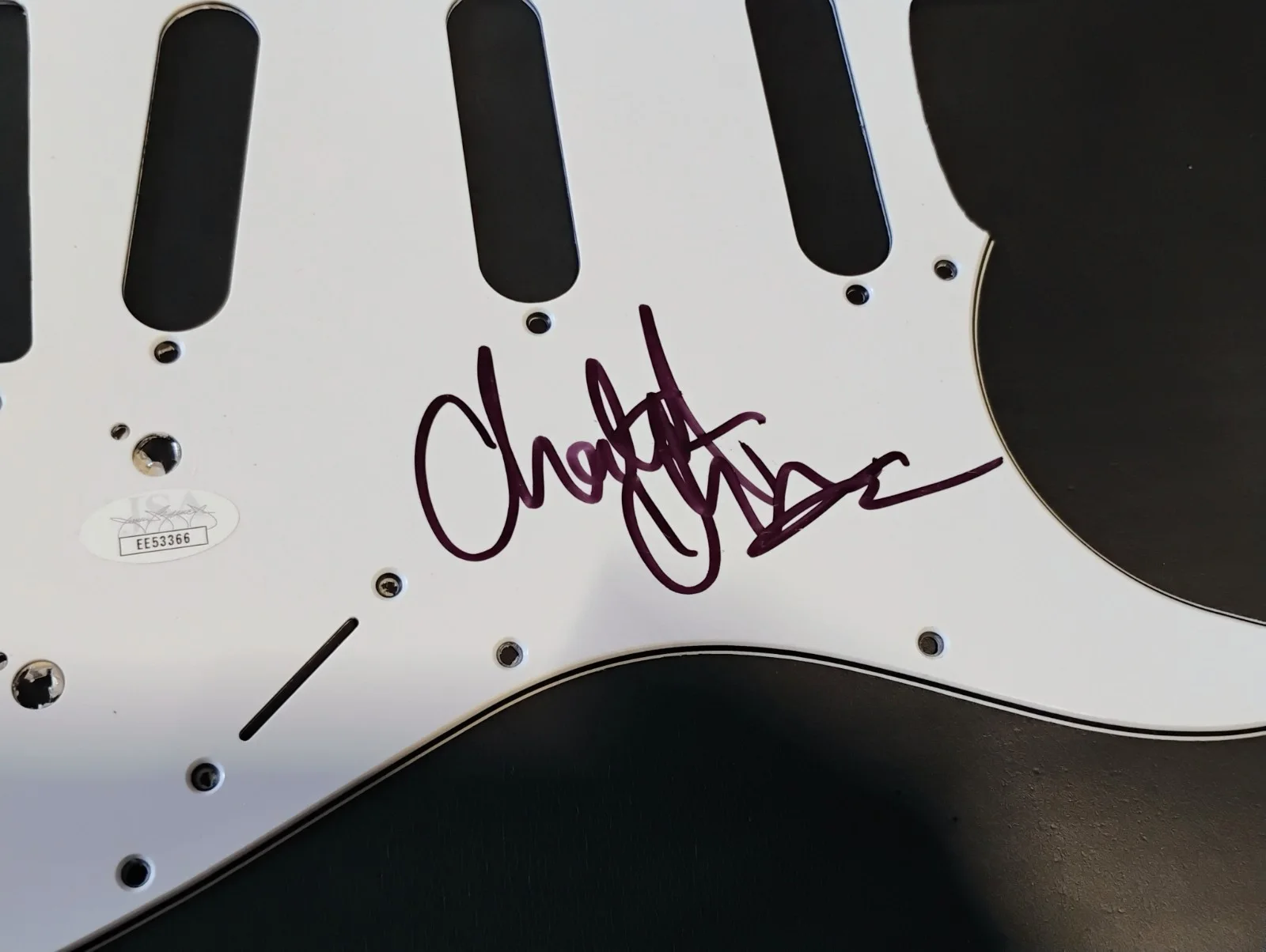 Cheetah Chrome signed guitar pickguard JSA autograph Sonic Reducer Dead Boys, image 3