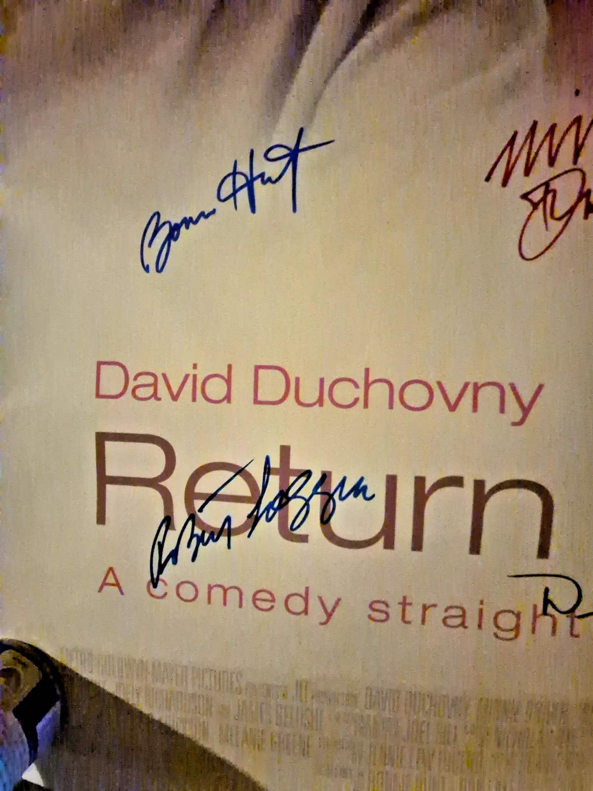 SEE BELOW — RETURN TO ME - CAST SIGNED , 1-SHEET MOVIE POSTER ekim, image 2
