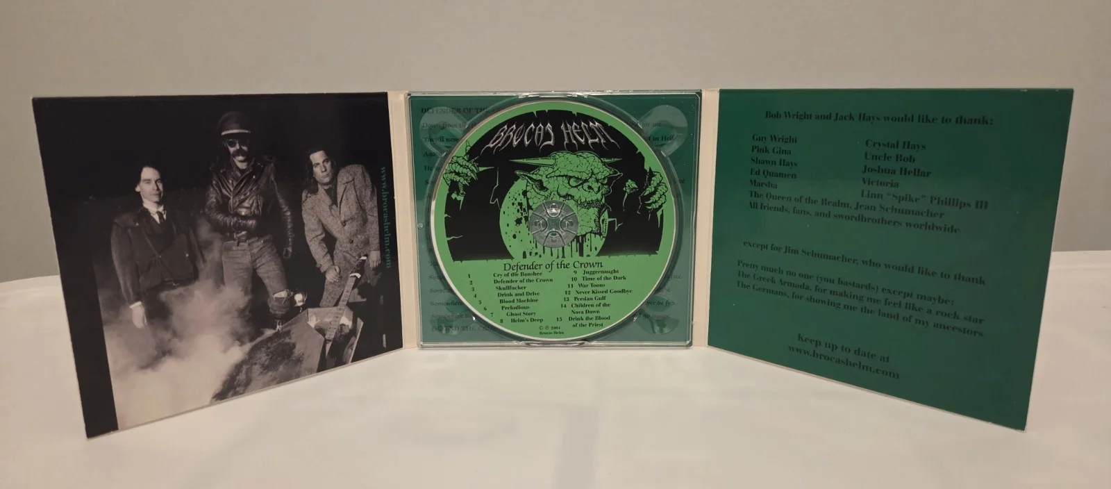 BROCAS HELM Defender of the Crown Signed CD with Autographed Booklet, изображение 4