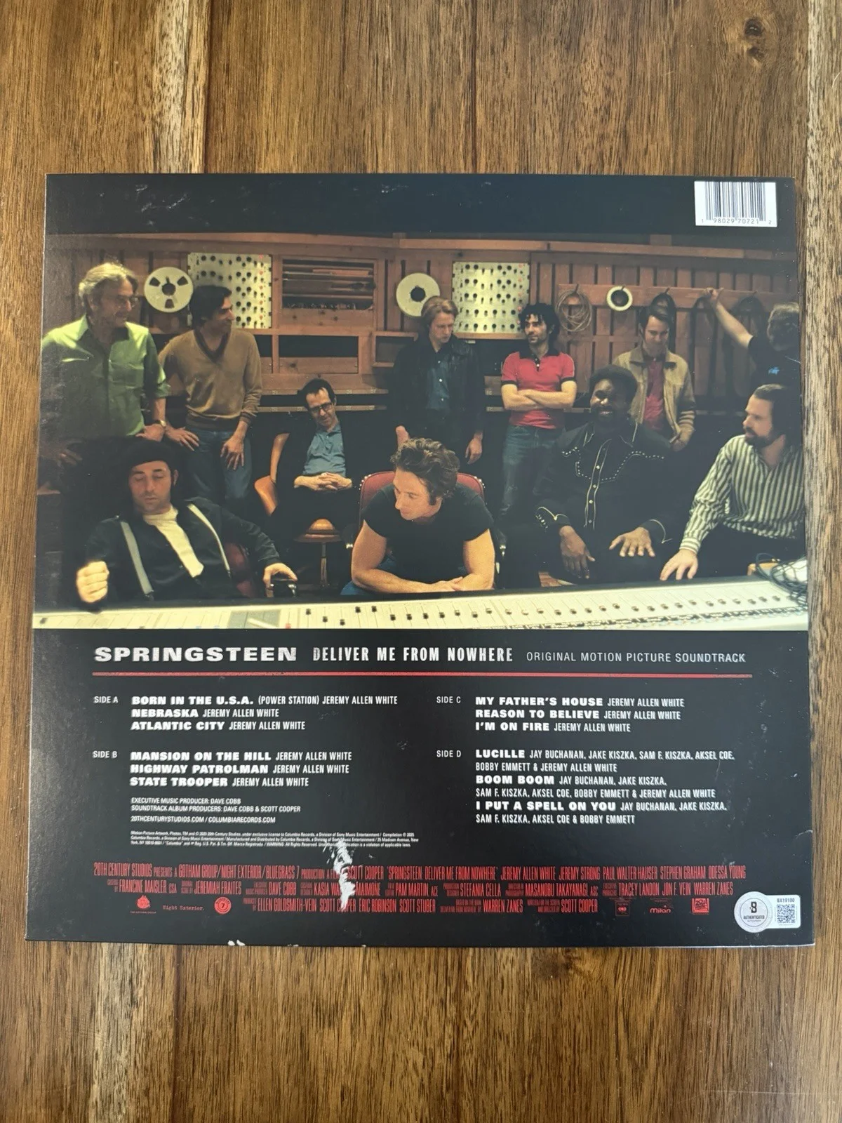Jeremy Allen White ‘Deliver Me From Nowhere’ Signed Vinyl Album Beckett, изображение 2