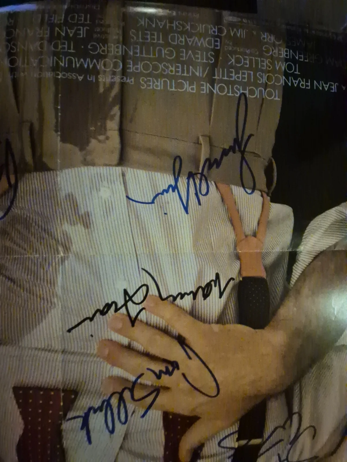 SEE BELOW — THREE MEN AND A BABY--CAST SIGNED , 1-SHEET MOVIE POSTER ekim, image 5