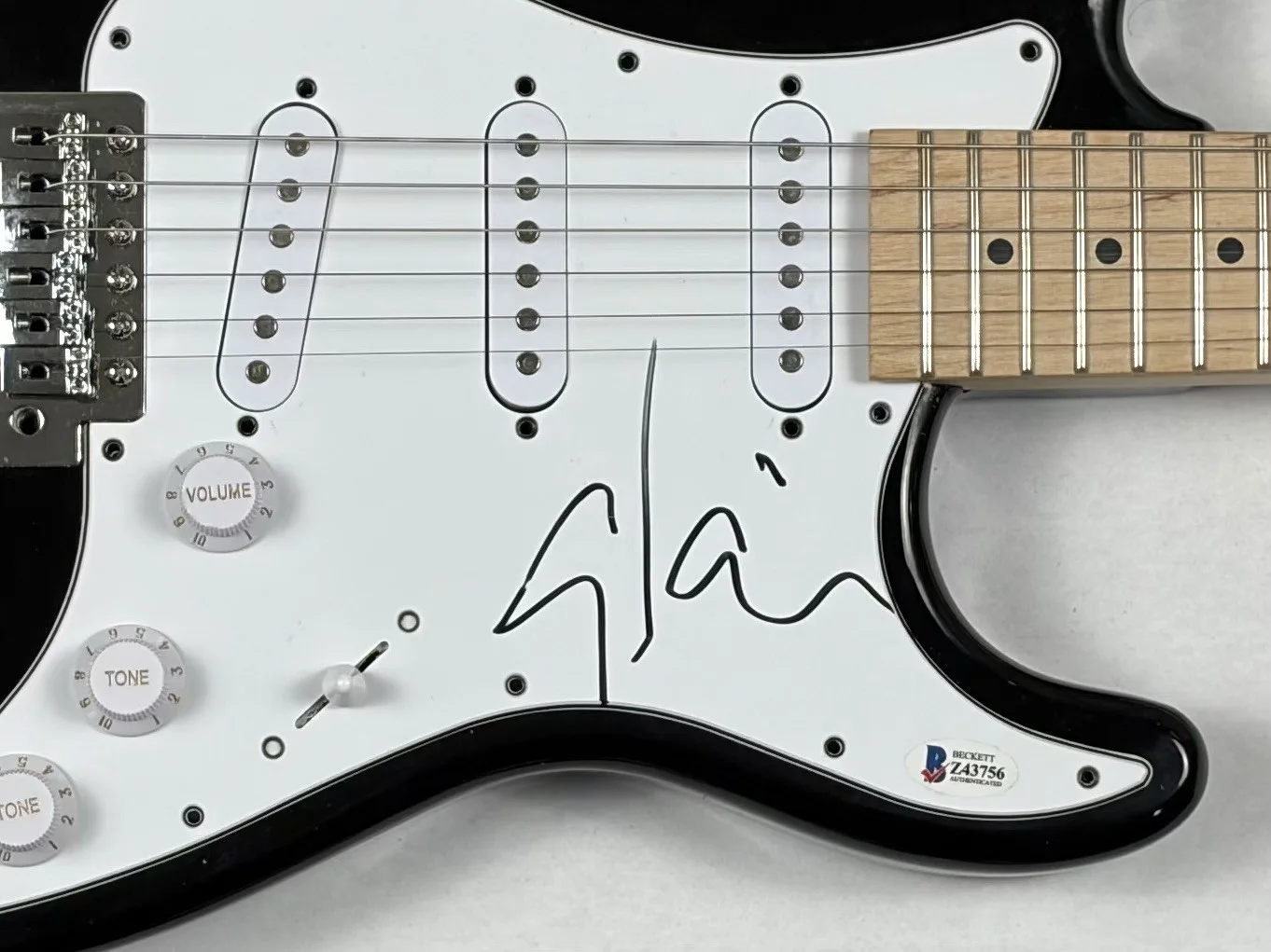 Steve Vai Signed Autograph Electric Guitar David Lee Roth Guitarist Beckett COA, image 3