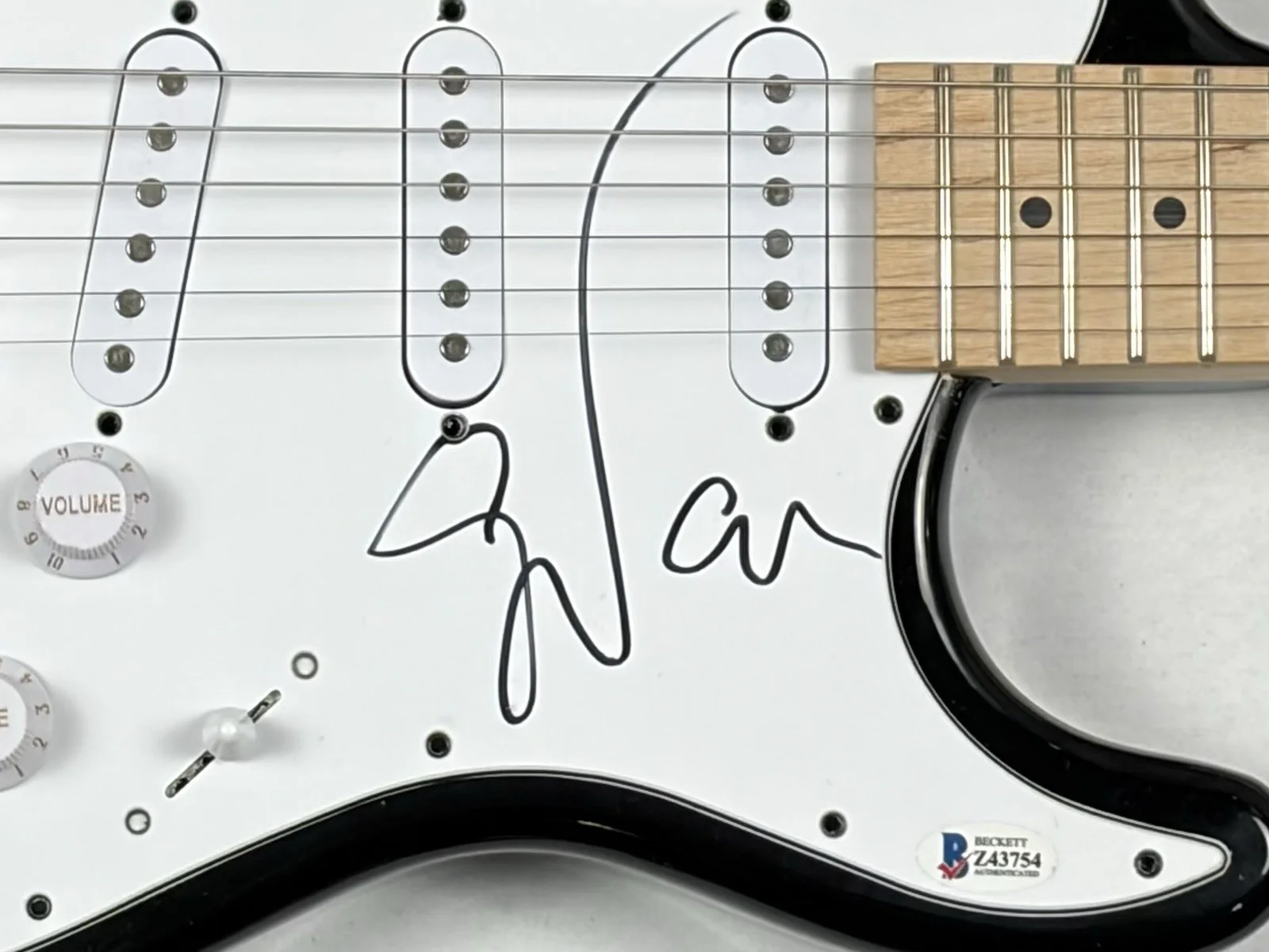 Steve Vai Signed Autograph Electric Guitar David Lee Roth Guitarist Beckett COA, image 4