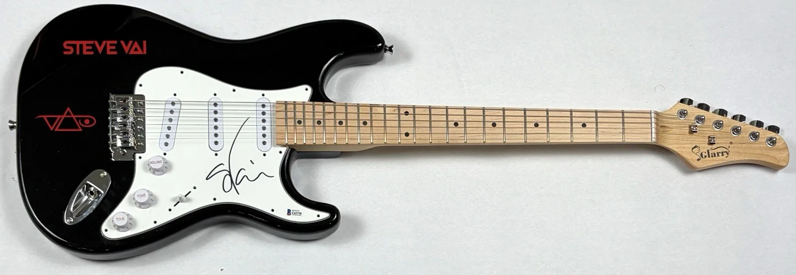 Steve Vai Signed Autograph Electric Guitar Frank Zappa Guitarist Beckett COA, изображение 3