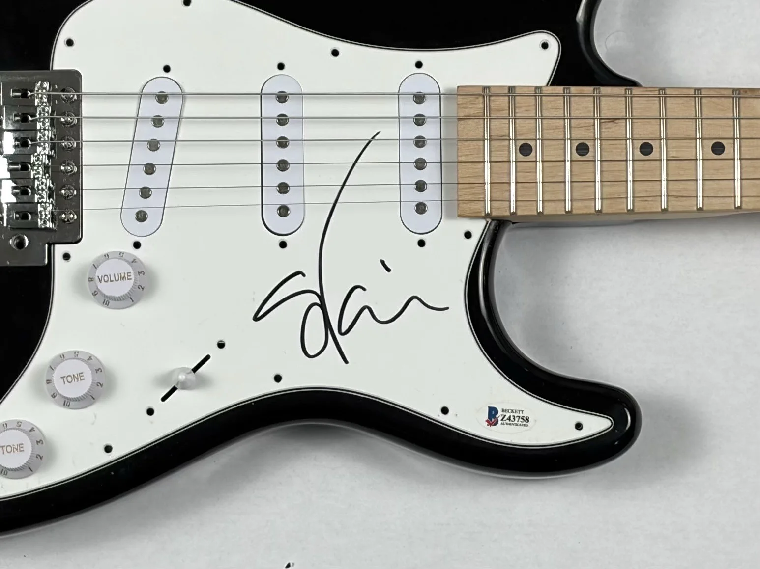 Steve Vai Signed Autograph Electric Guitar Frank Zappa Guitarist Beckett COA, изображение 4