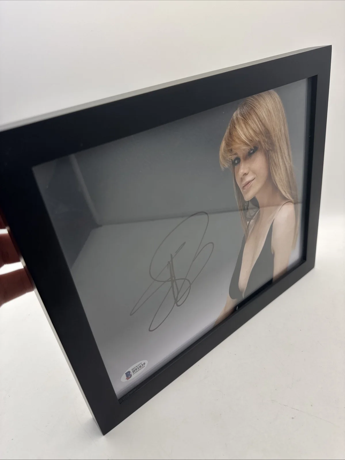 Ellen Pompeo Signed 8x10 Photo Beckett BAS B91839 Framed Grey's Anatomy, изображение 2